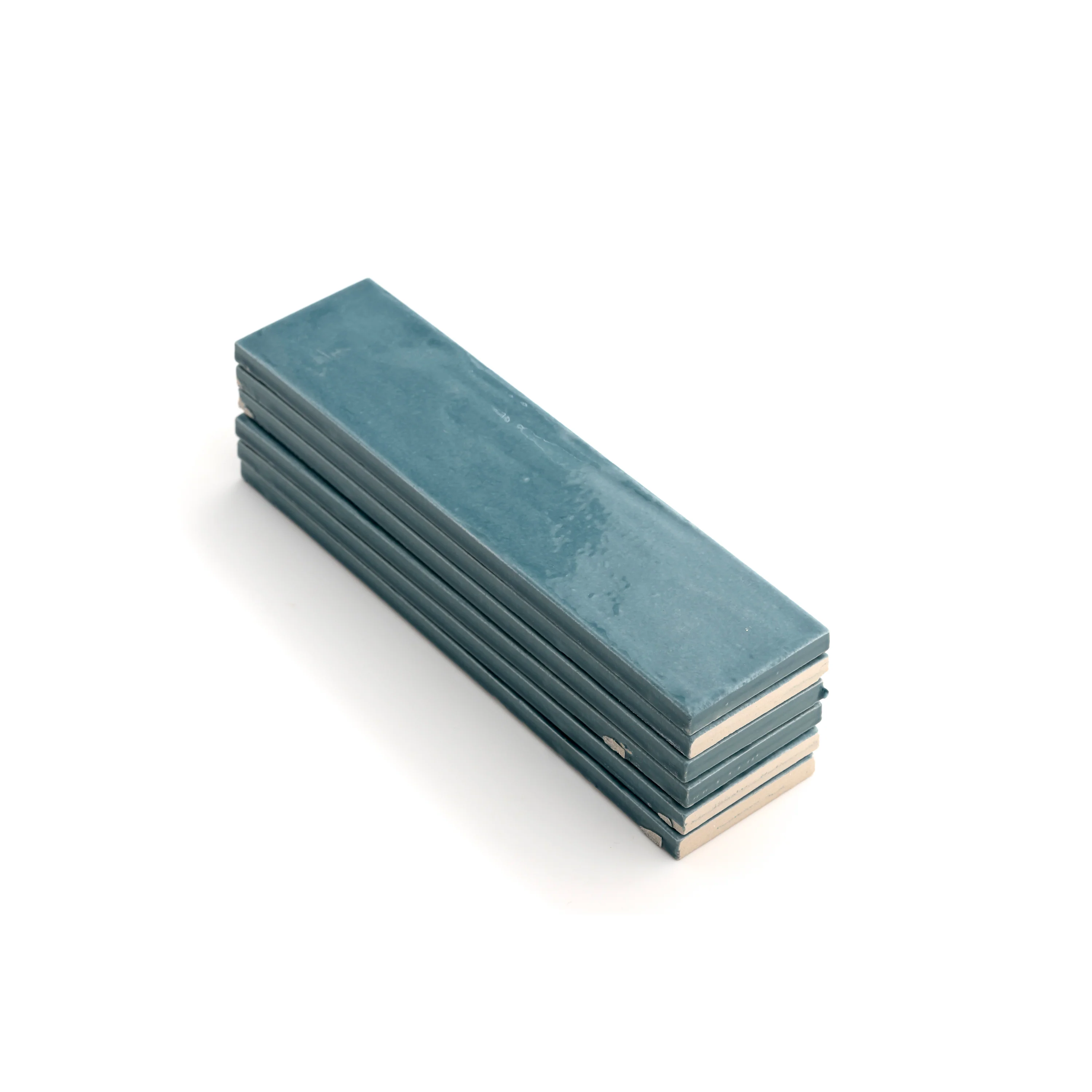 Aegean Blue 2x8 Formed Ceramic Tile | Glossy - Image 3