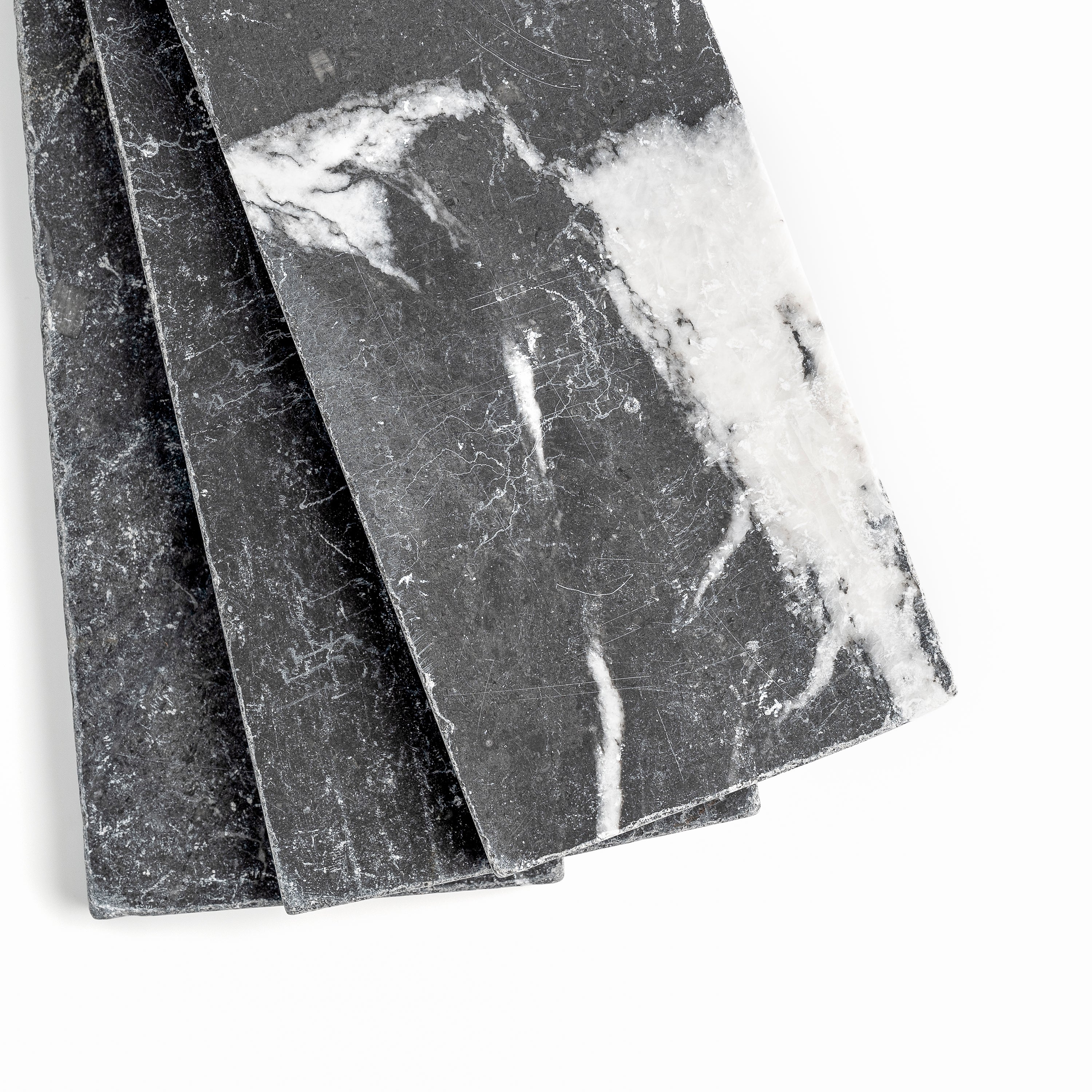 Black 4x12 Moroccan Marble | Tumbled & Honed - Image 3