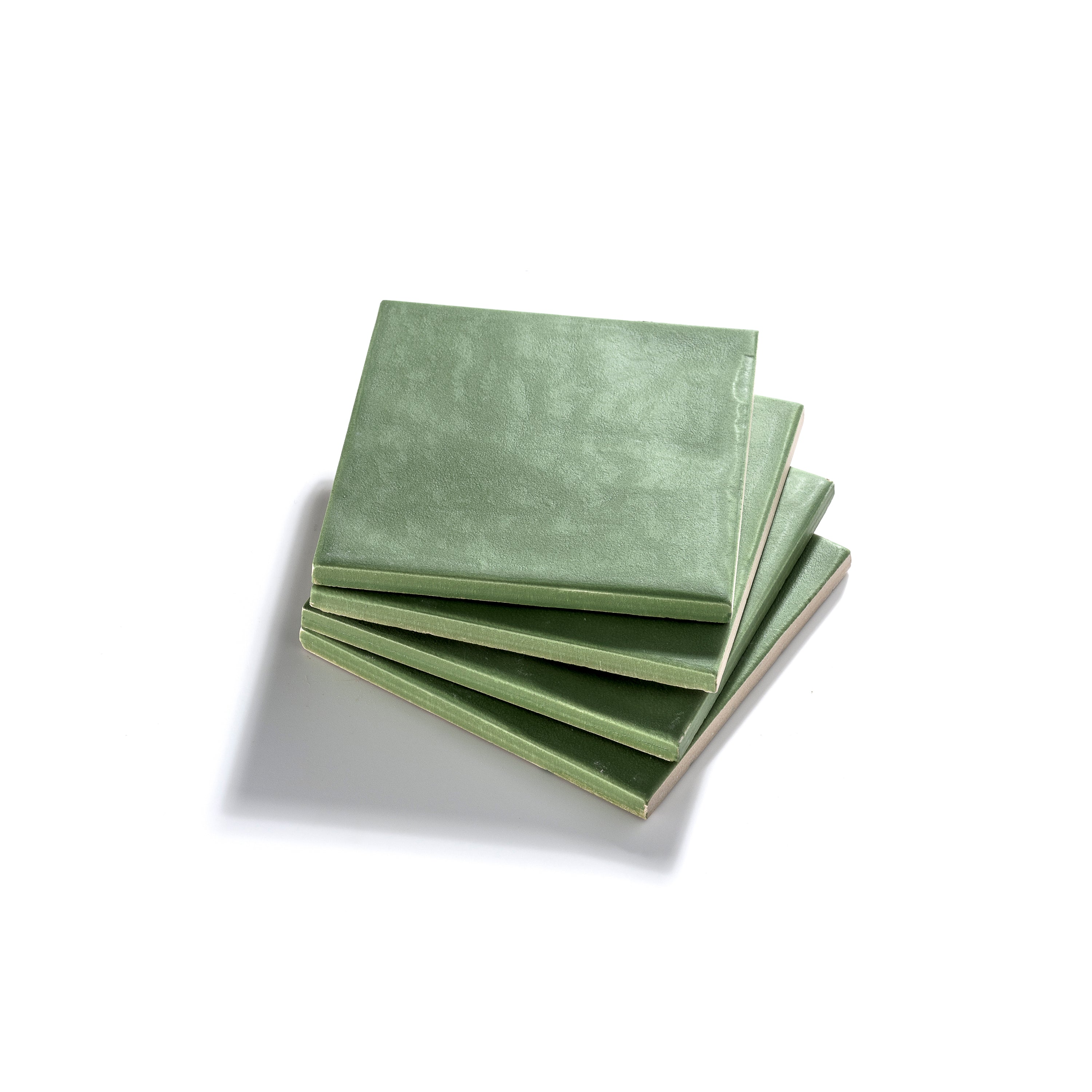 Cactus Green 4x4 Formed Ceramic Tile | Matte - Image 3