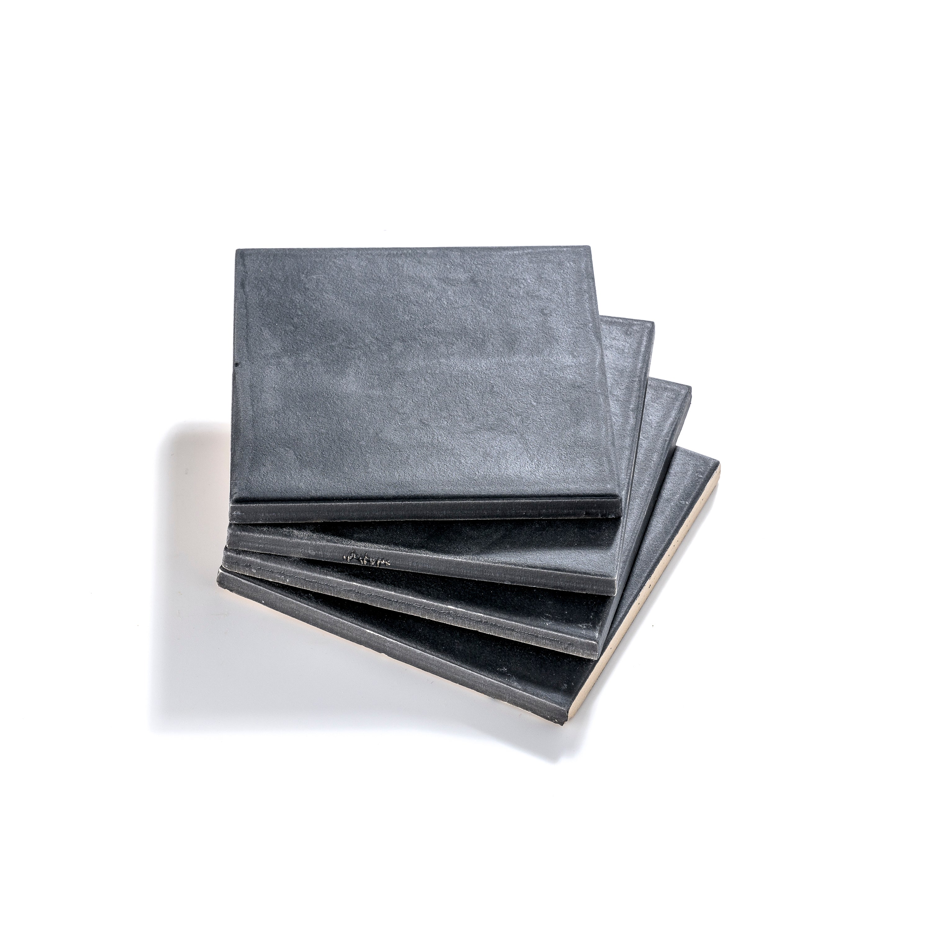Deep Black 4x4 Formed Ceramic Tile | Matte - Image 3