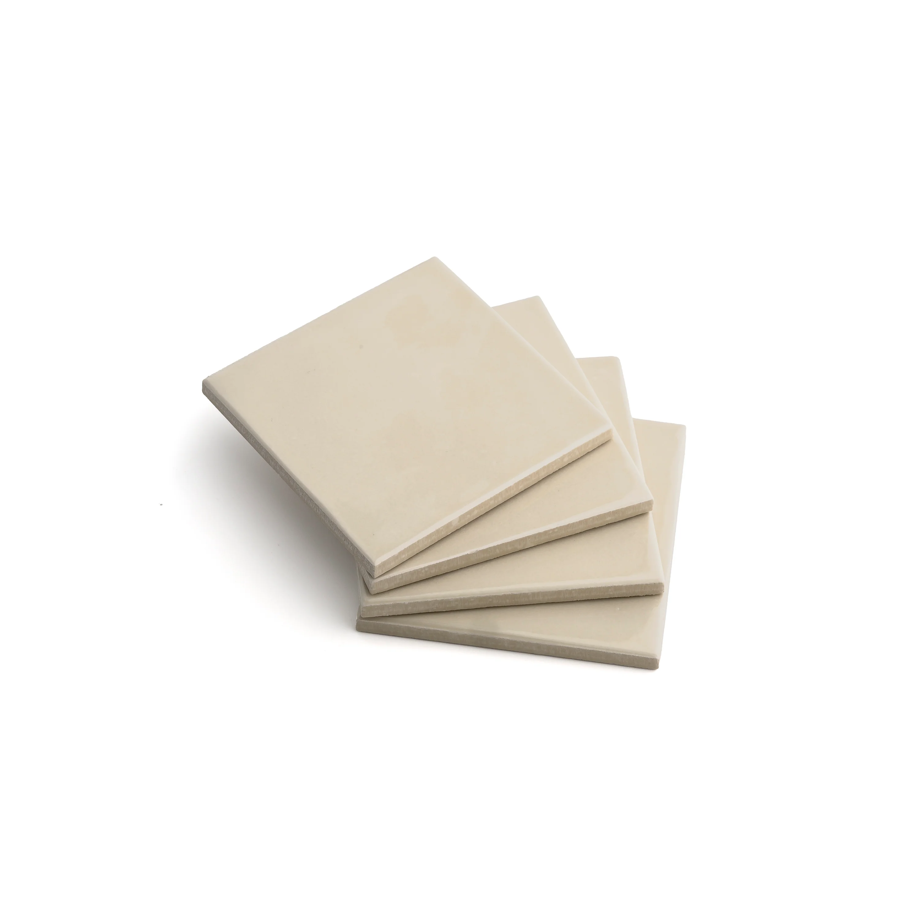 Latte 4x4 Formed Ceramic Tile | Glossy - Image 3