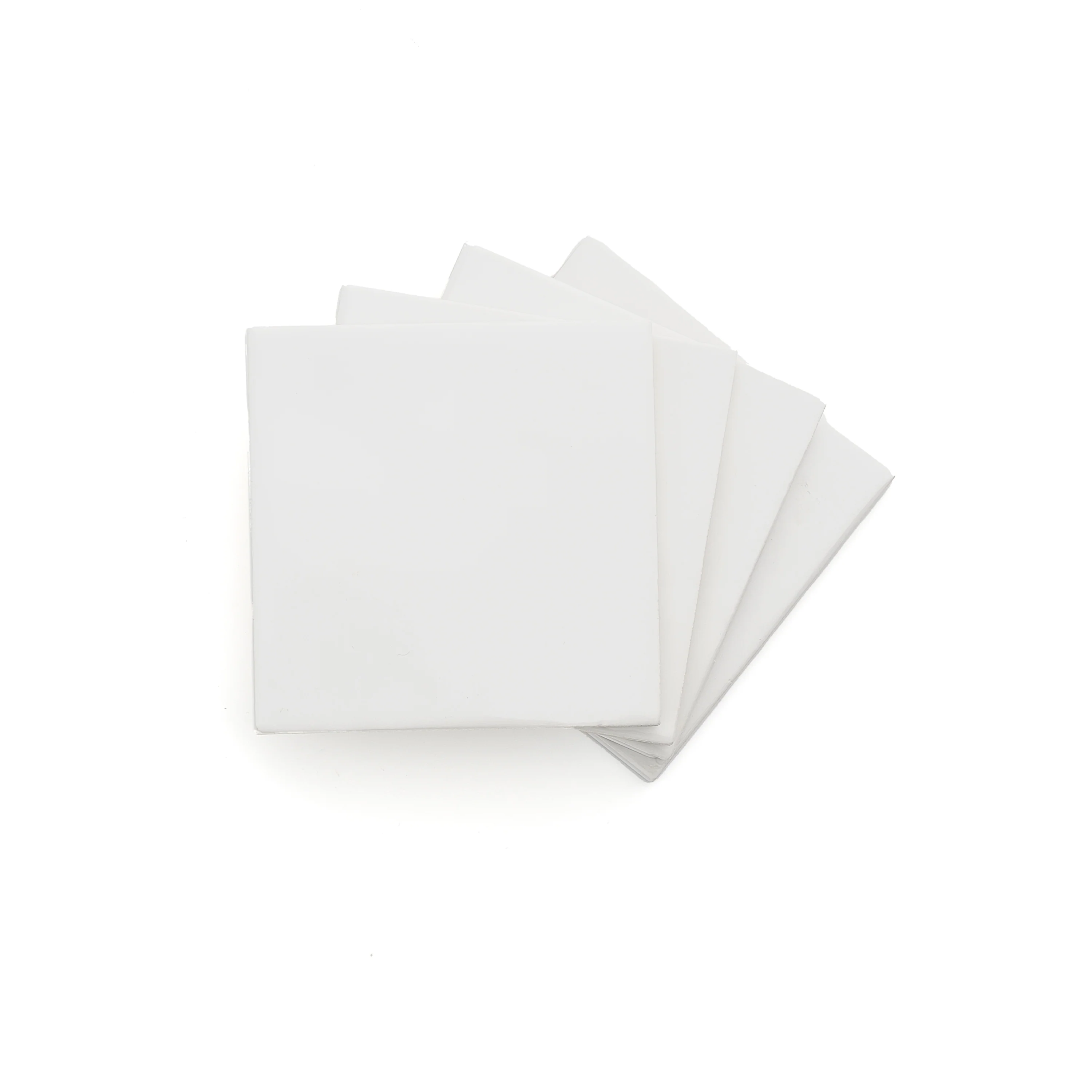 White 4x4 Formed Ceramic Tile | Glossy - Image 4