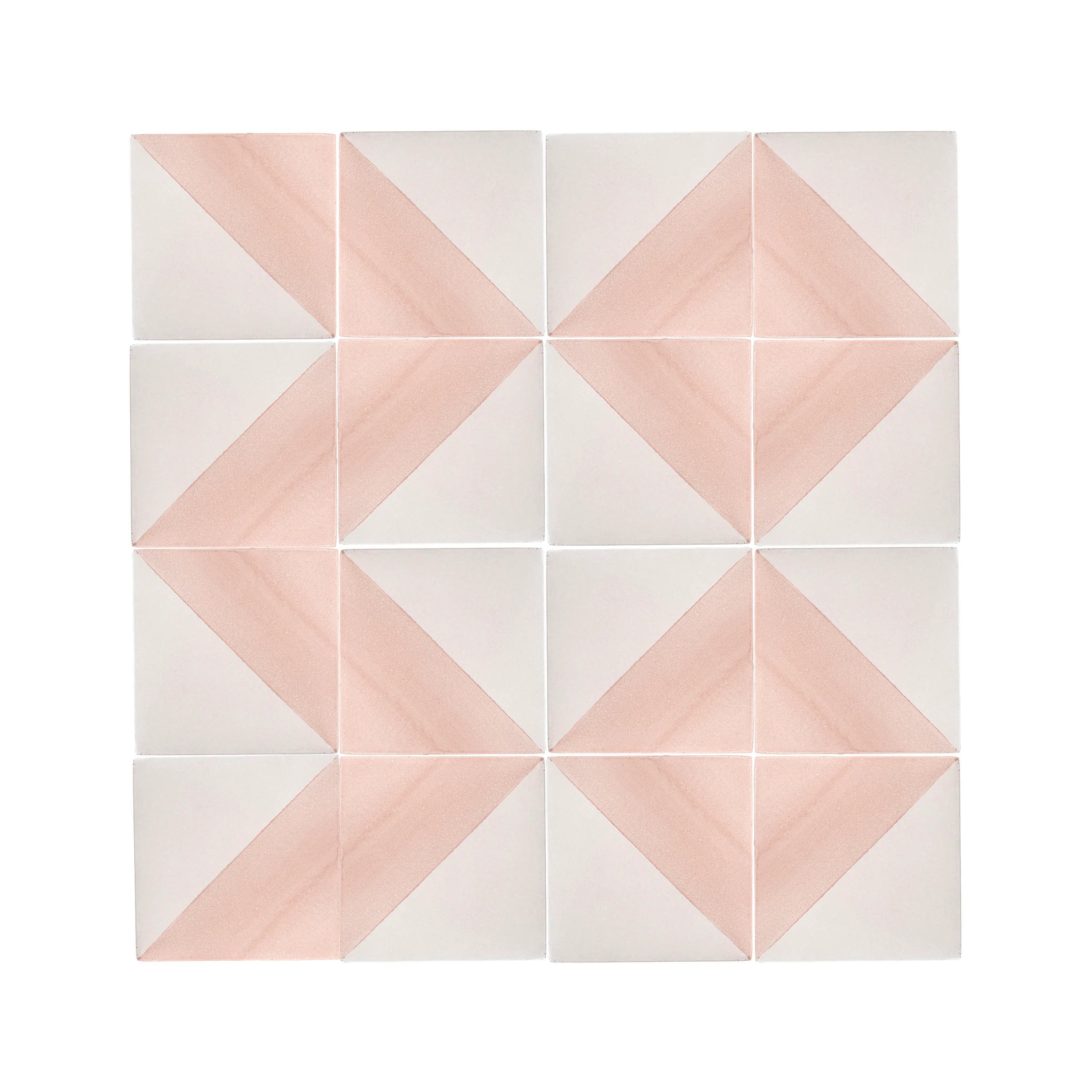 50/50 Pink 6x6 Hand Painted Artisan Ceramic Tile - Image 4