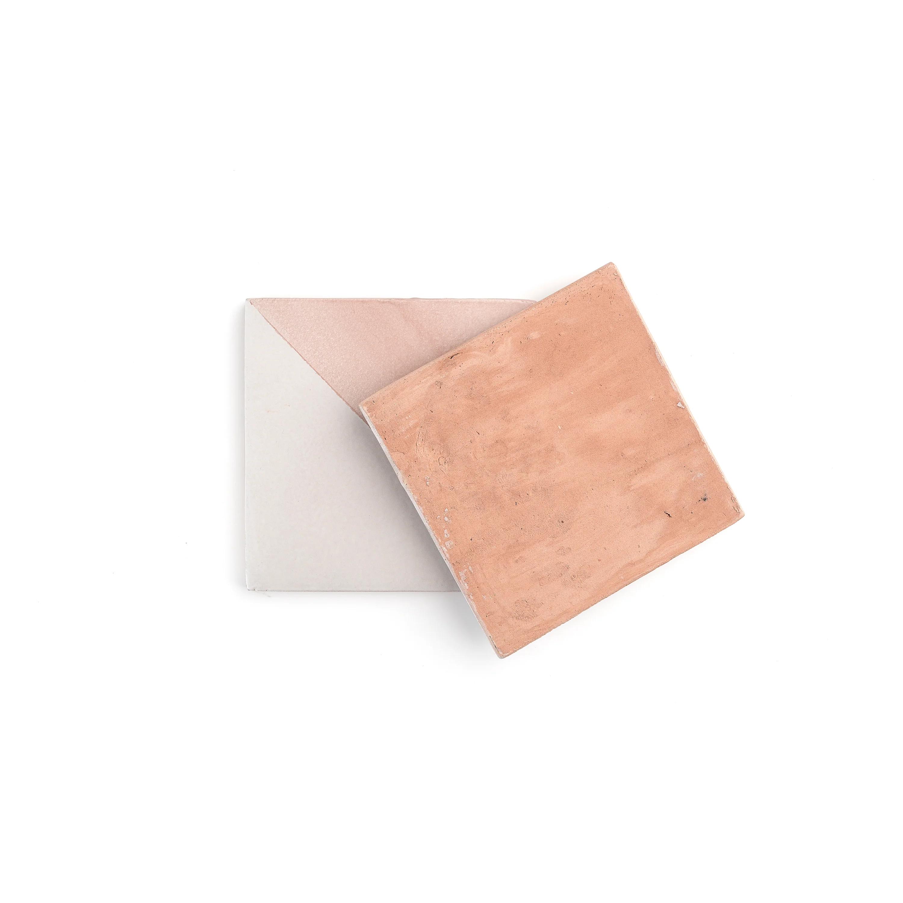 50/50 Pink 6x6 Hand Painted Artisan Ceramic Tile - Image 7