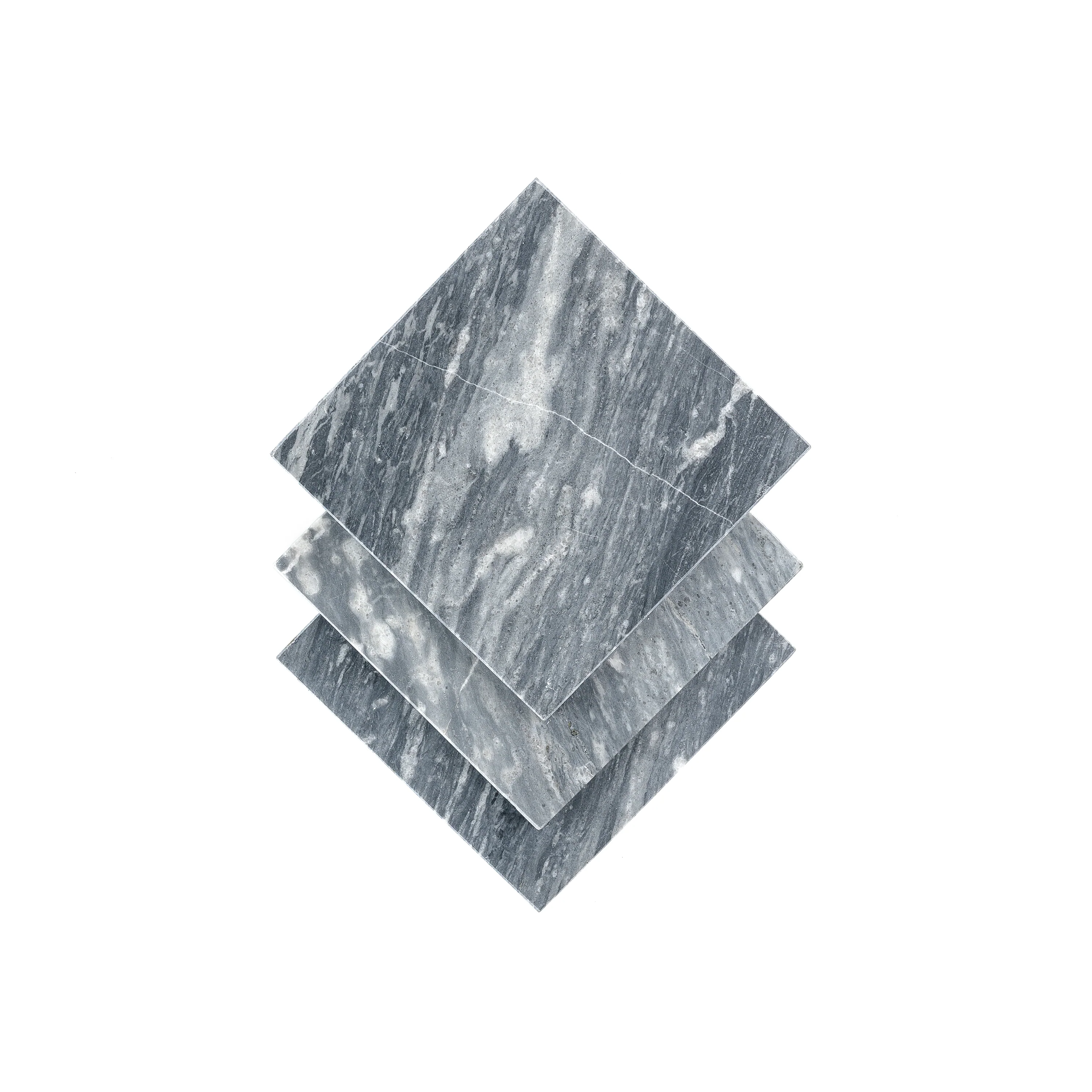 Bardiglio Grey Dark 4x4 Marble Tile | Honed - Image 3