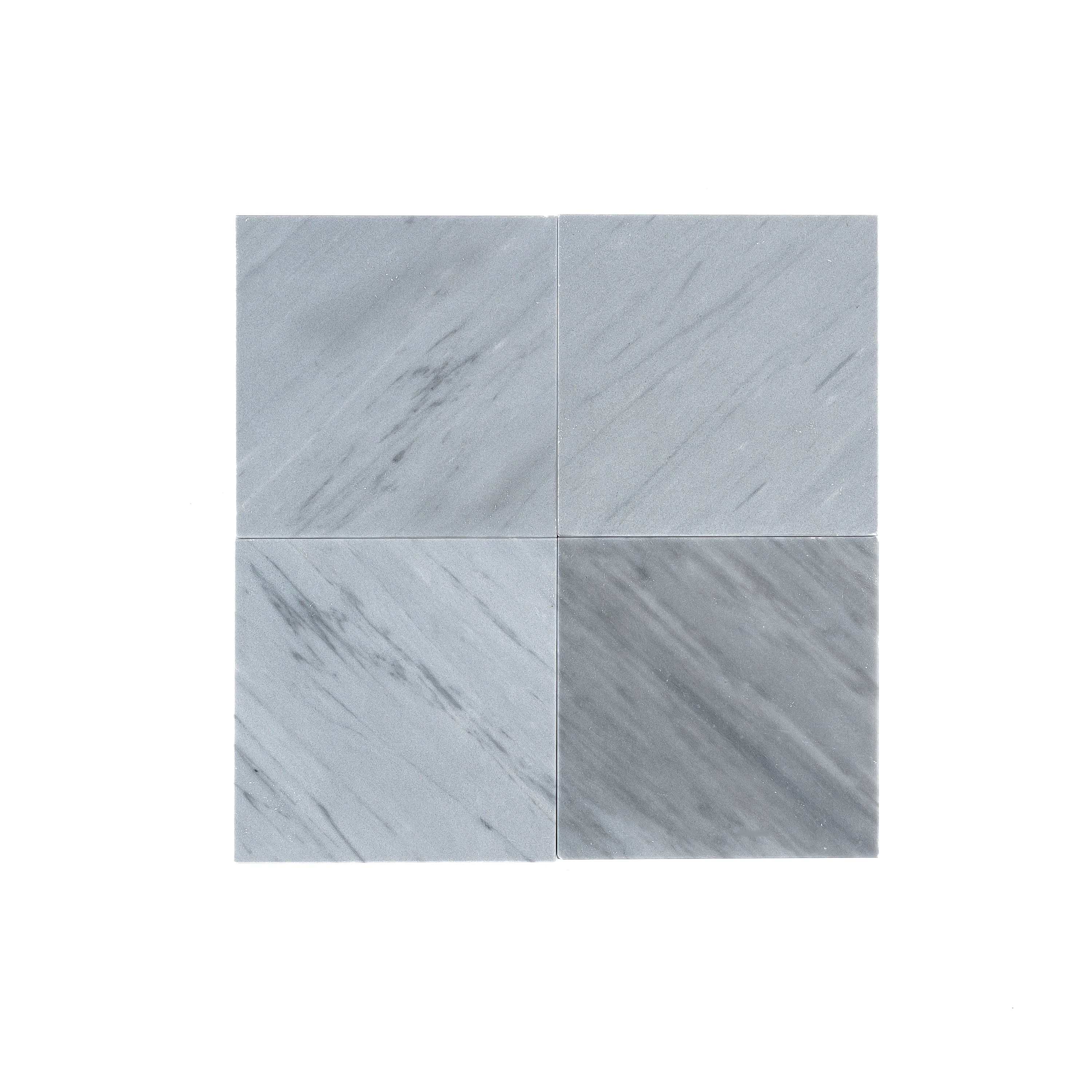 Bardiglio Grey Light 4x4 Marble Tile | Honed
