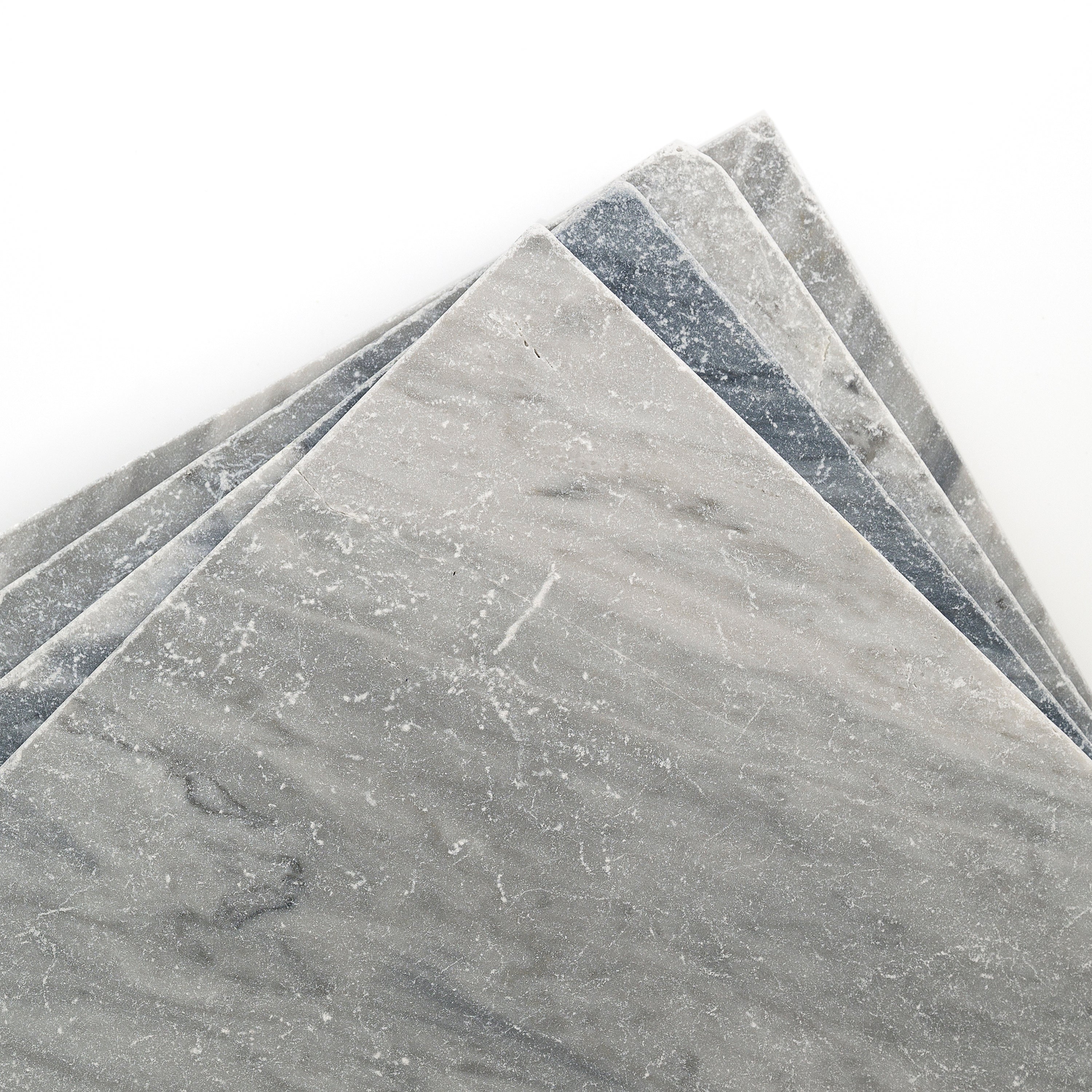 Bardiglio Grey Light 12x12 Marble Tile | Tumbled - Image 5