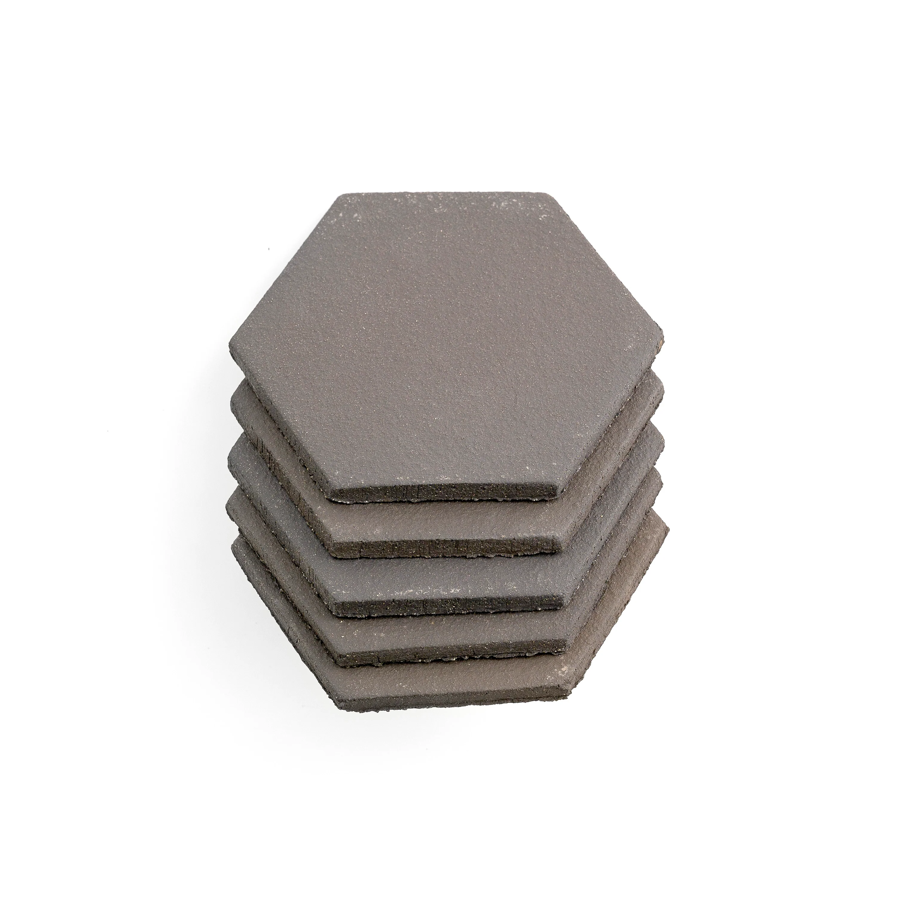 Black Terracotta 6 Inch Hexagon - Image 3