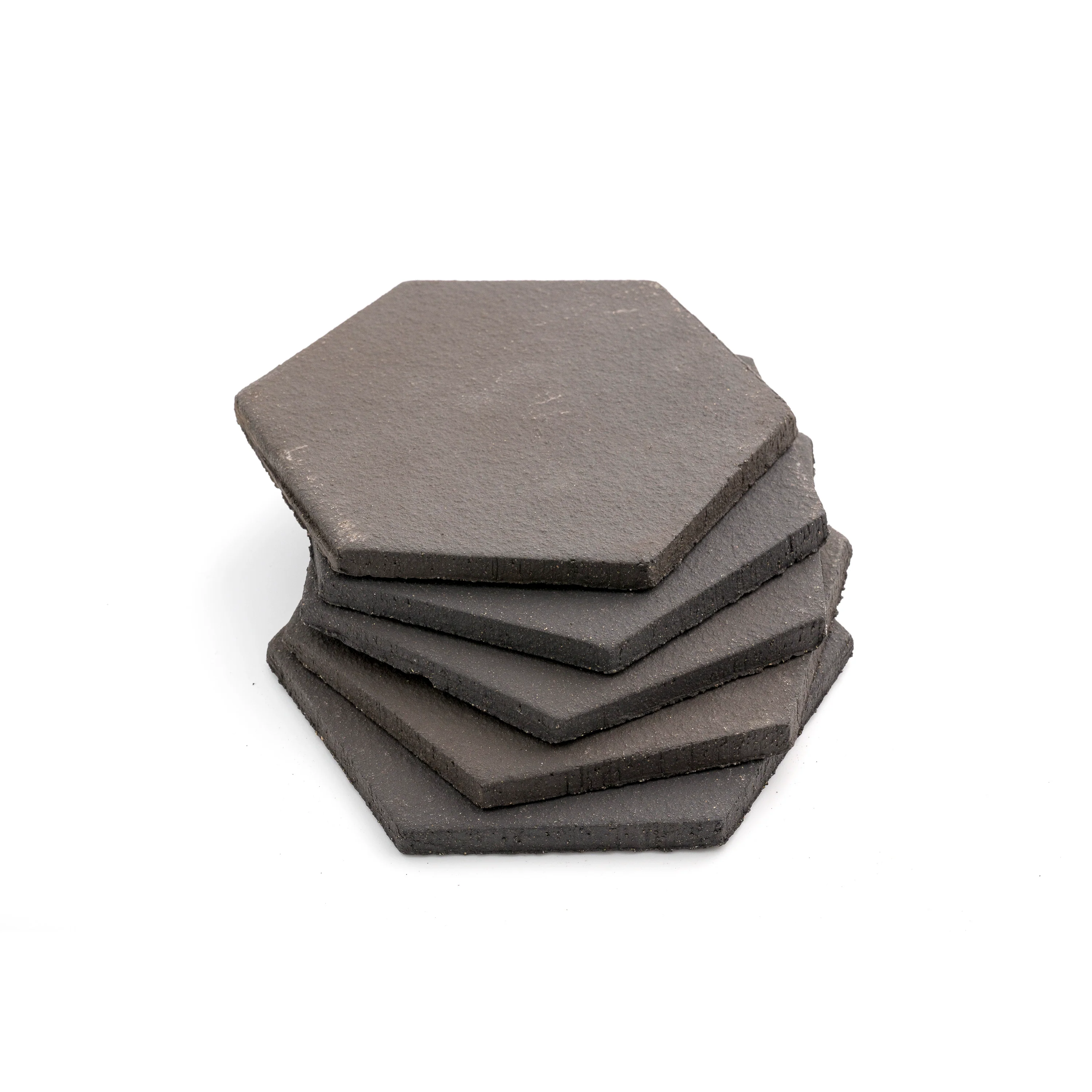 Black Terracotta 6 Inch Hexagon - Image 4
