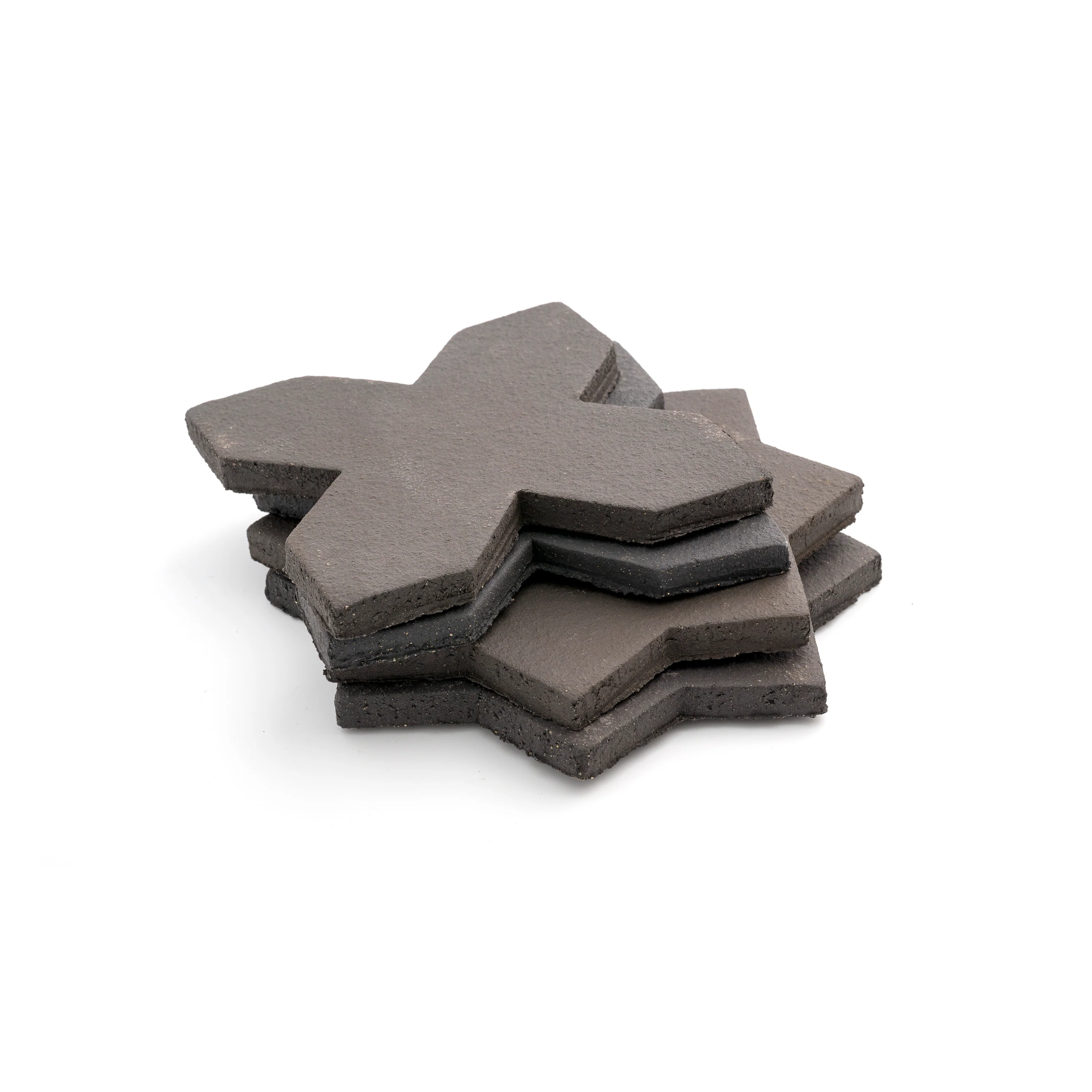 Black Terracotta Star & Cross Tile - Image 3