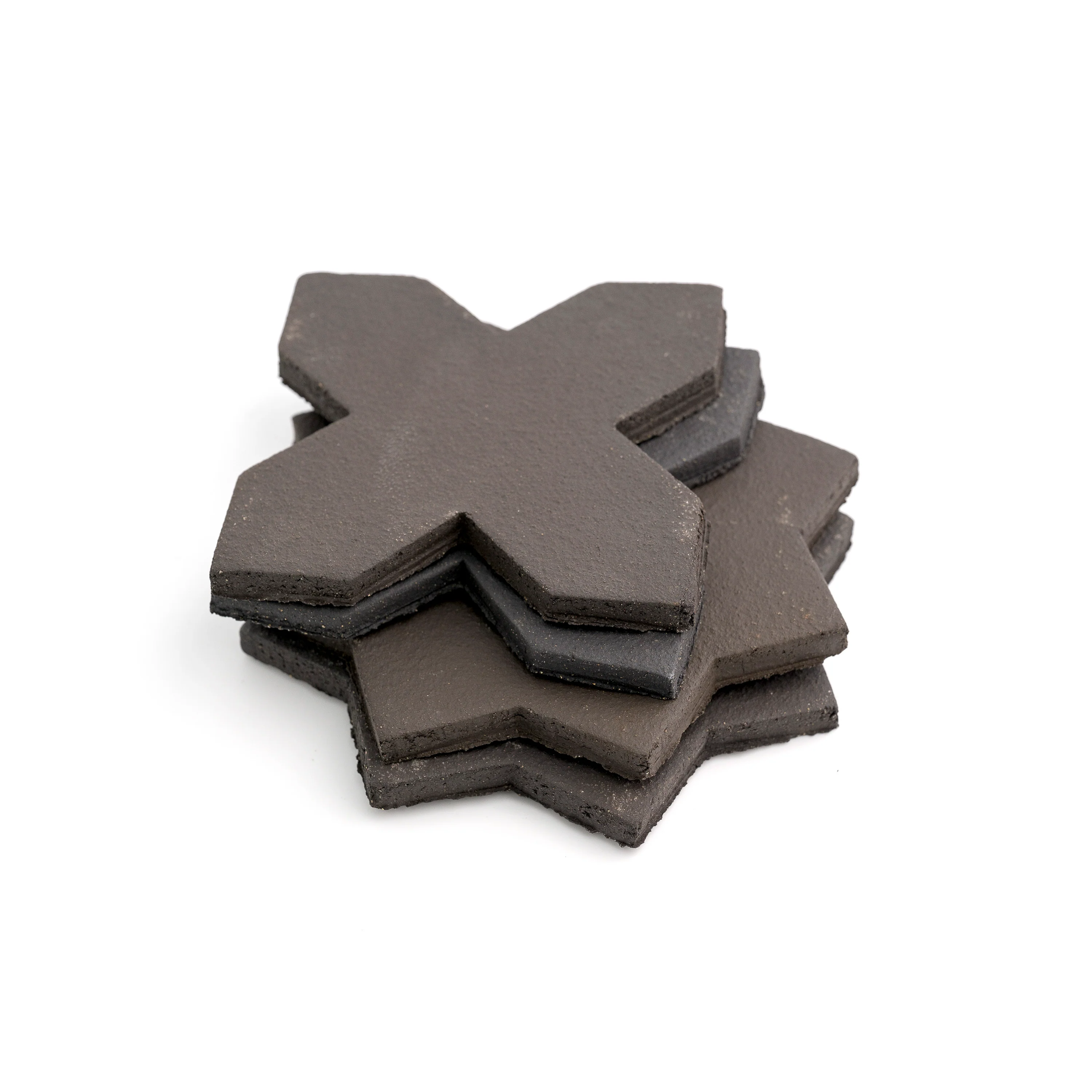 Black Terracotta Star & Cross Tile - Image 4