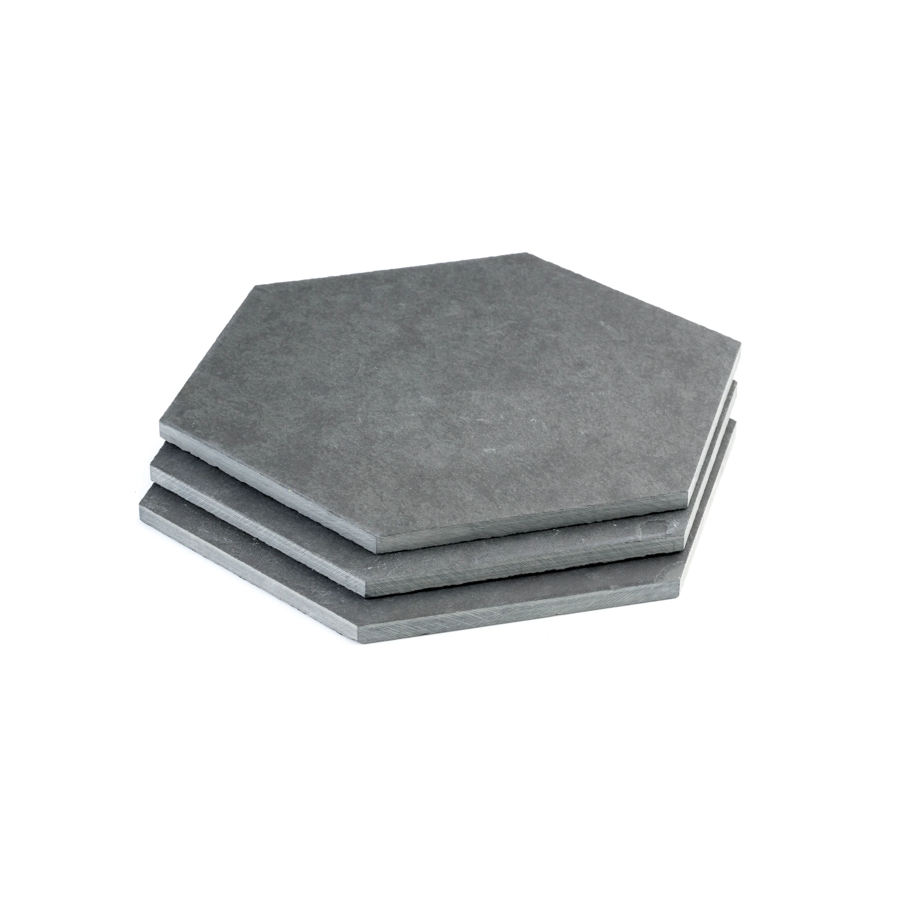 Black 10 Inch Hexagon Brazilian Slate - Image 4