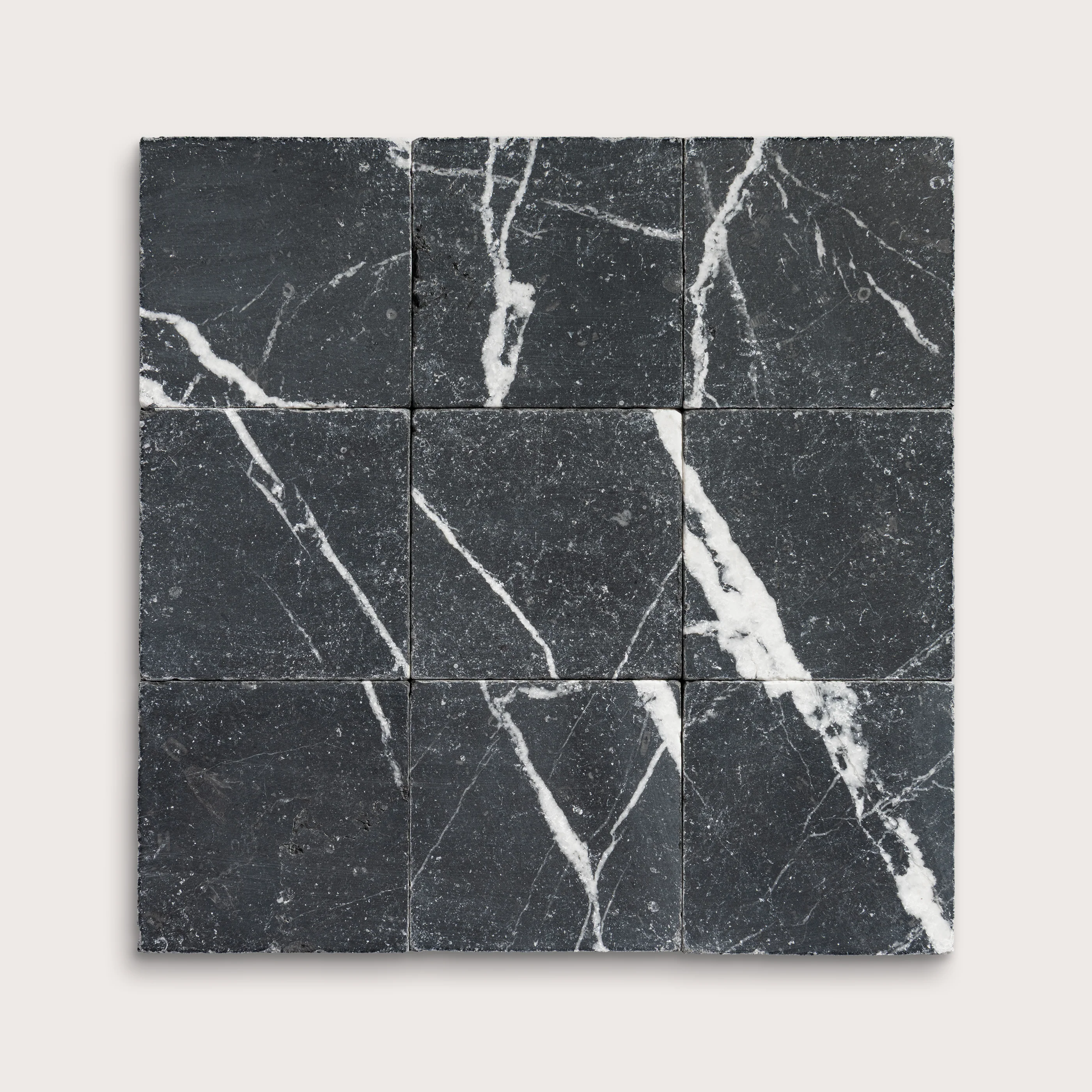 Black 6x6 Moroccan Marble | Tumbled & Honed - Image 2