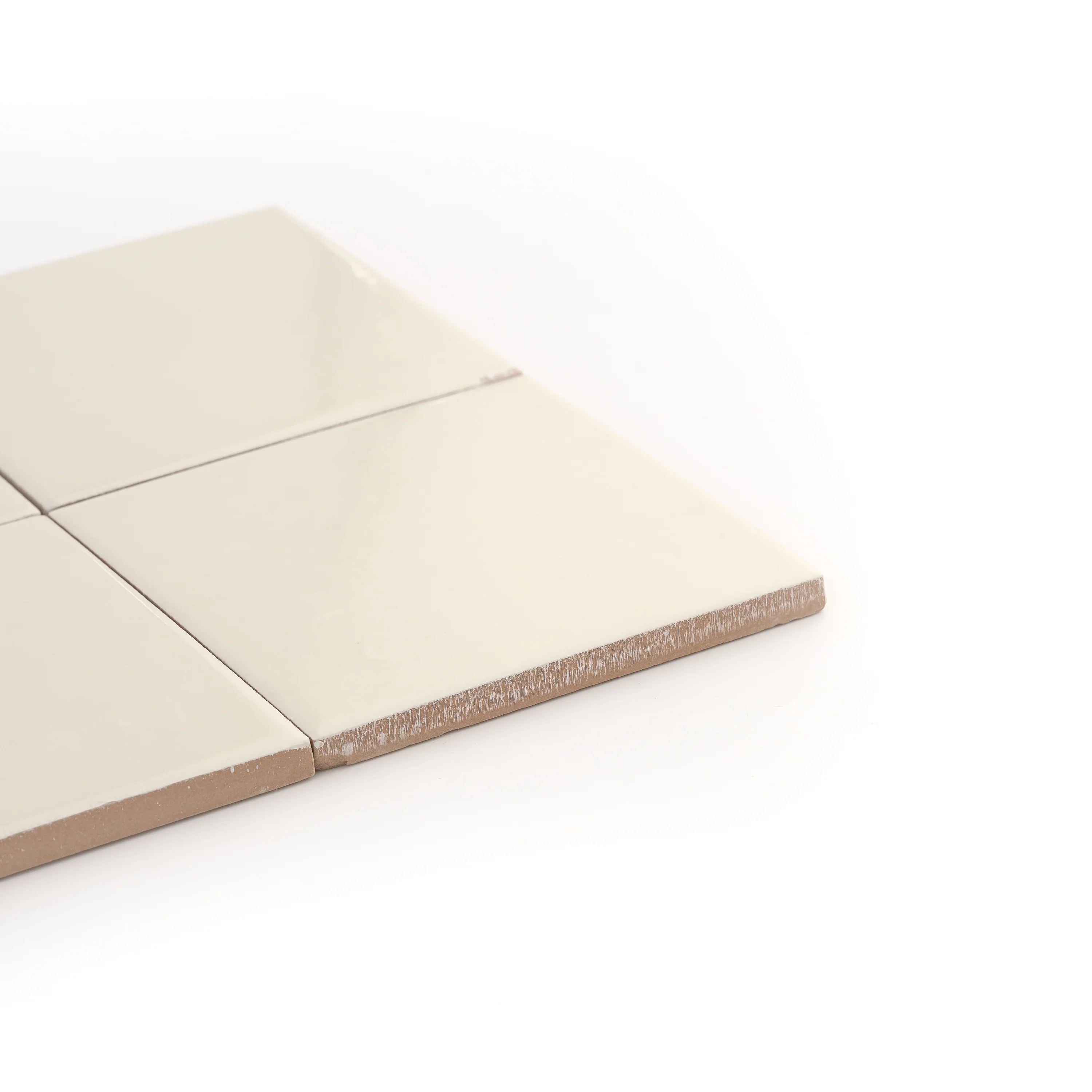 Bone 4x4 Ceramic Tile | Glossy - Image 3