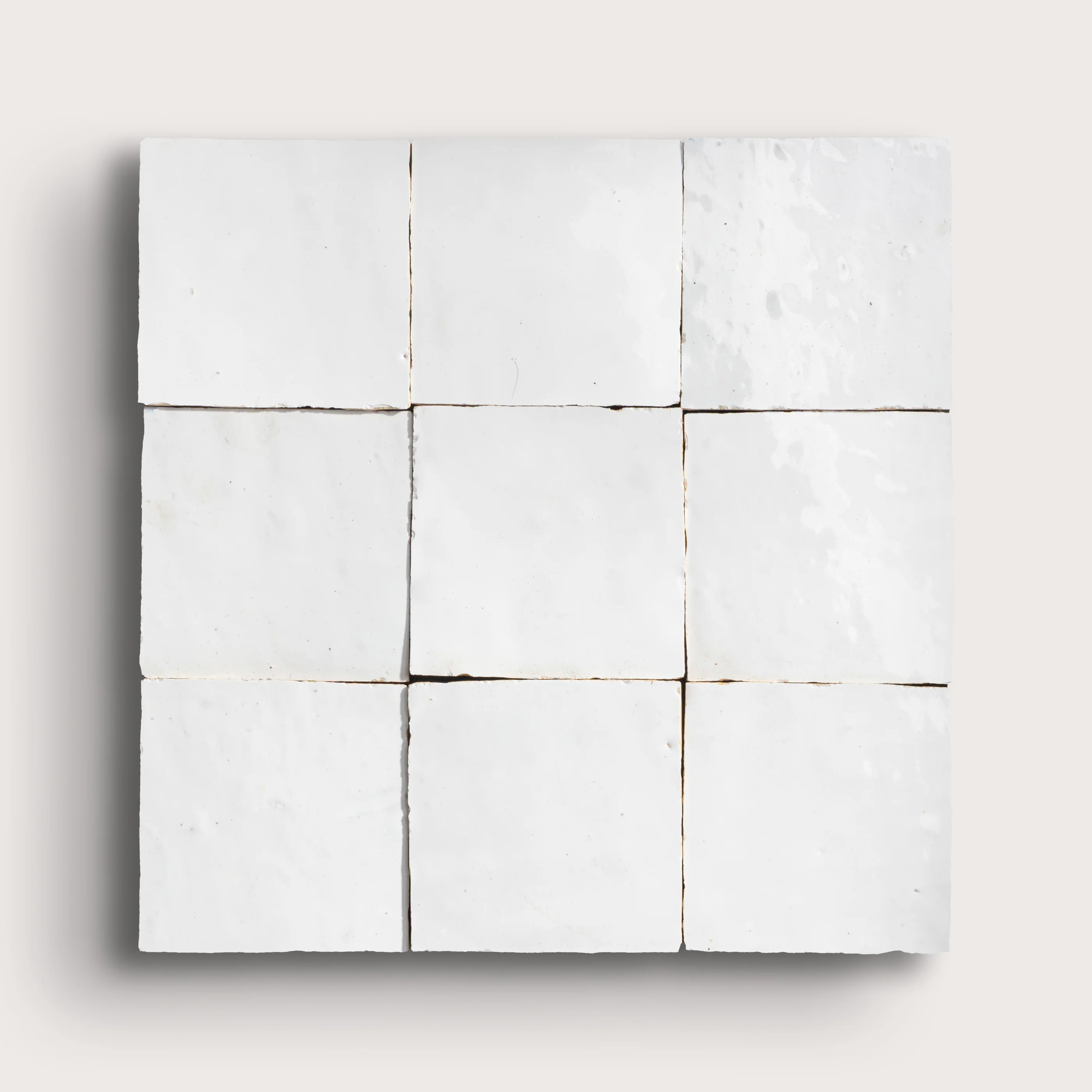 Bright White 4x4 Zellige Tile - Image 6