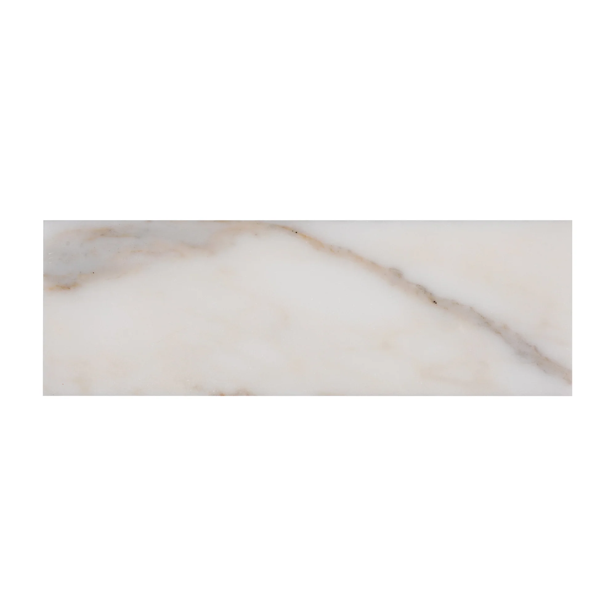 Calacatta Gold 4x12 Subway Marble Tile | Honed - Image 3