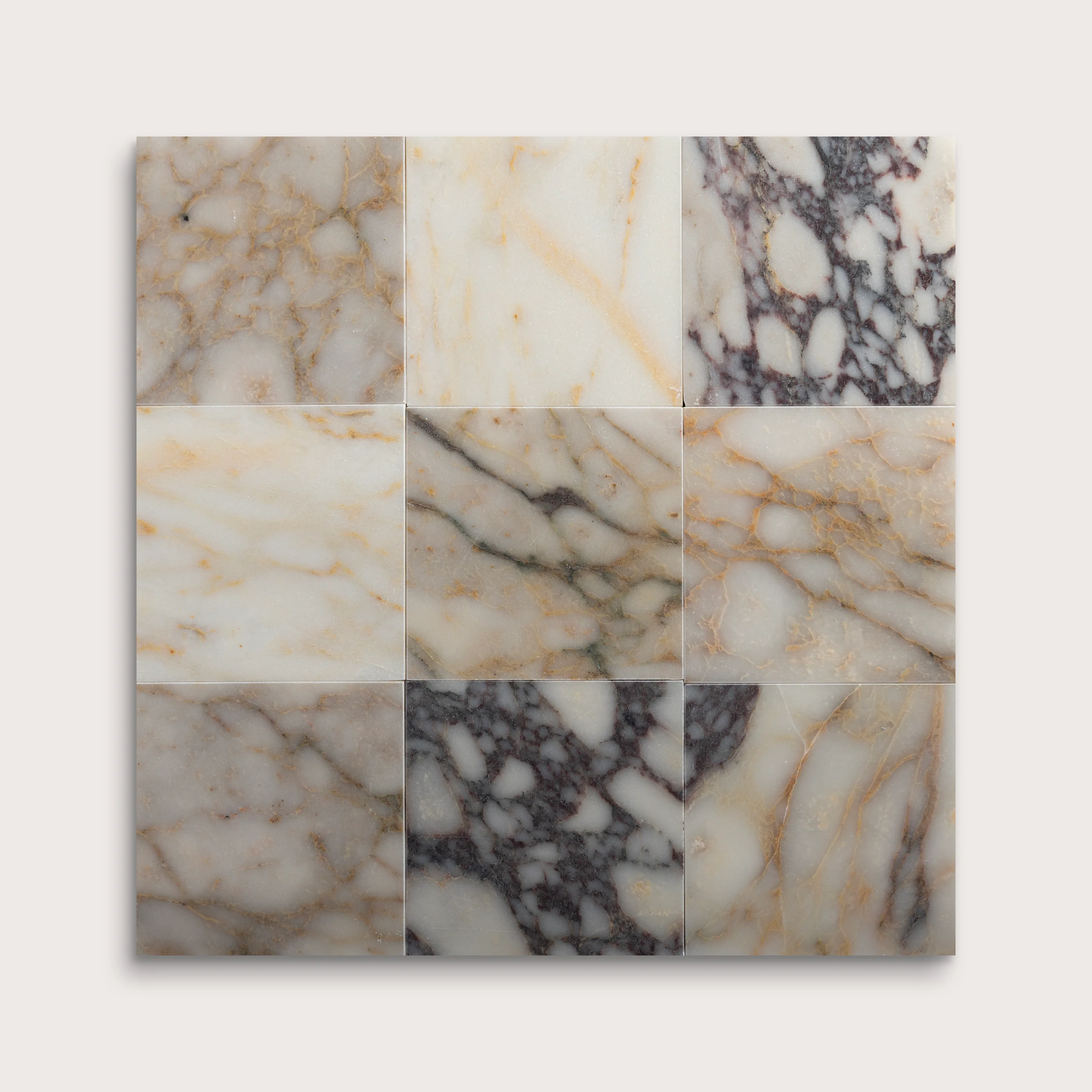 Calacatta Viola 4x4 Marble Tile | Honed - Image 3