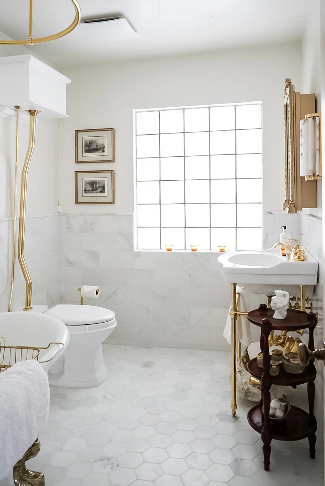 Casablanca Carrara 5 Inch Hexagon Mosaic Marble Tile | Honed - Image 4