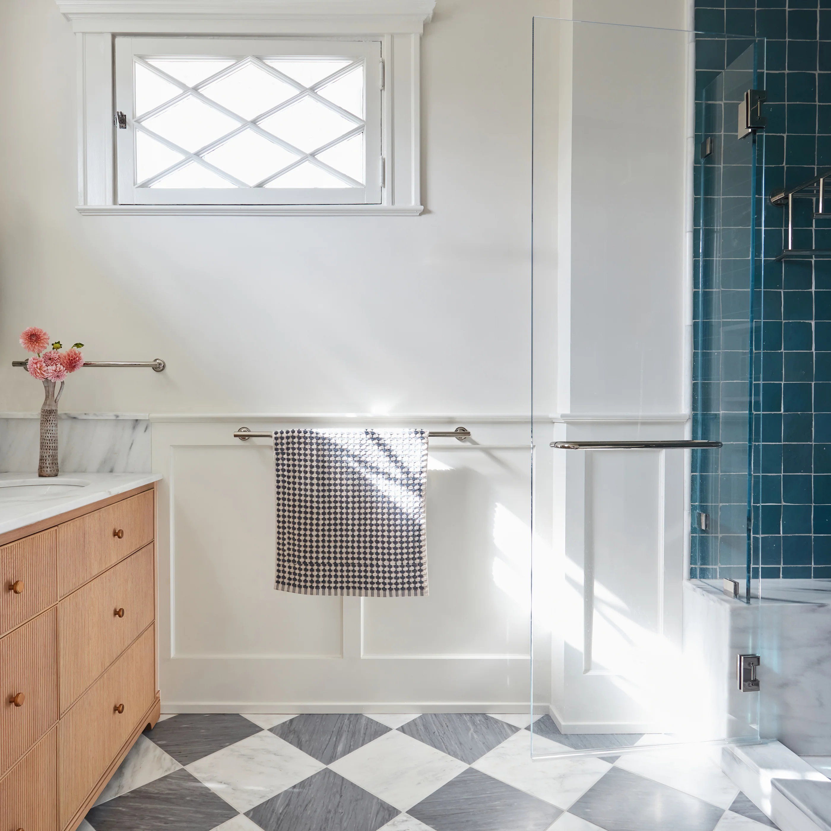 Casablanca Carrara & Bardiglio Grey Light 12x12 Marble | Honed – Checkerboard Bundle - Image 7