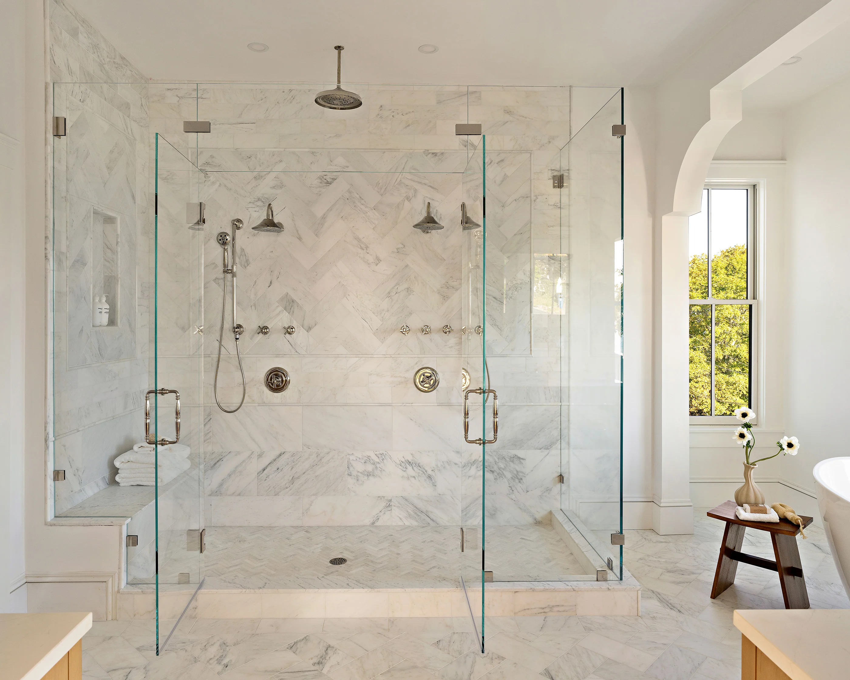Casablanca Carrara 12x24 Marble Tile | Honed - Image 3