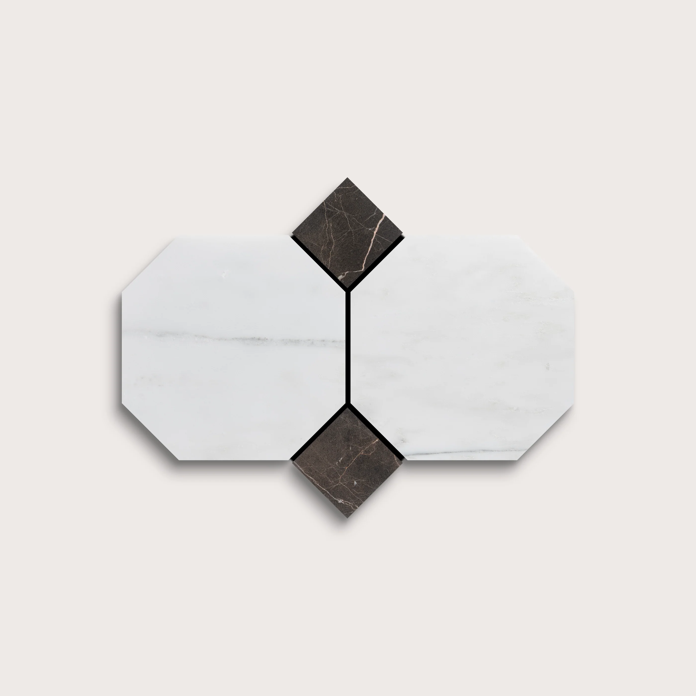 Casablanca Carrara Octagon & Truffle Dot Marble | Honed - Image 3