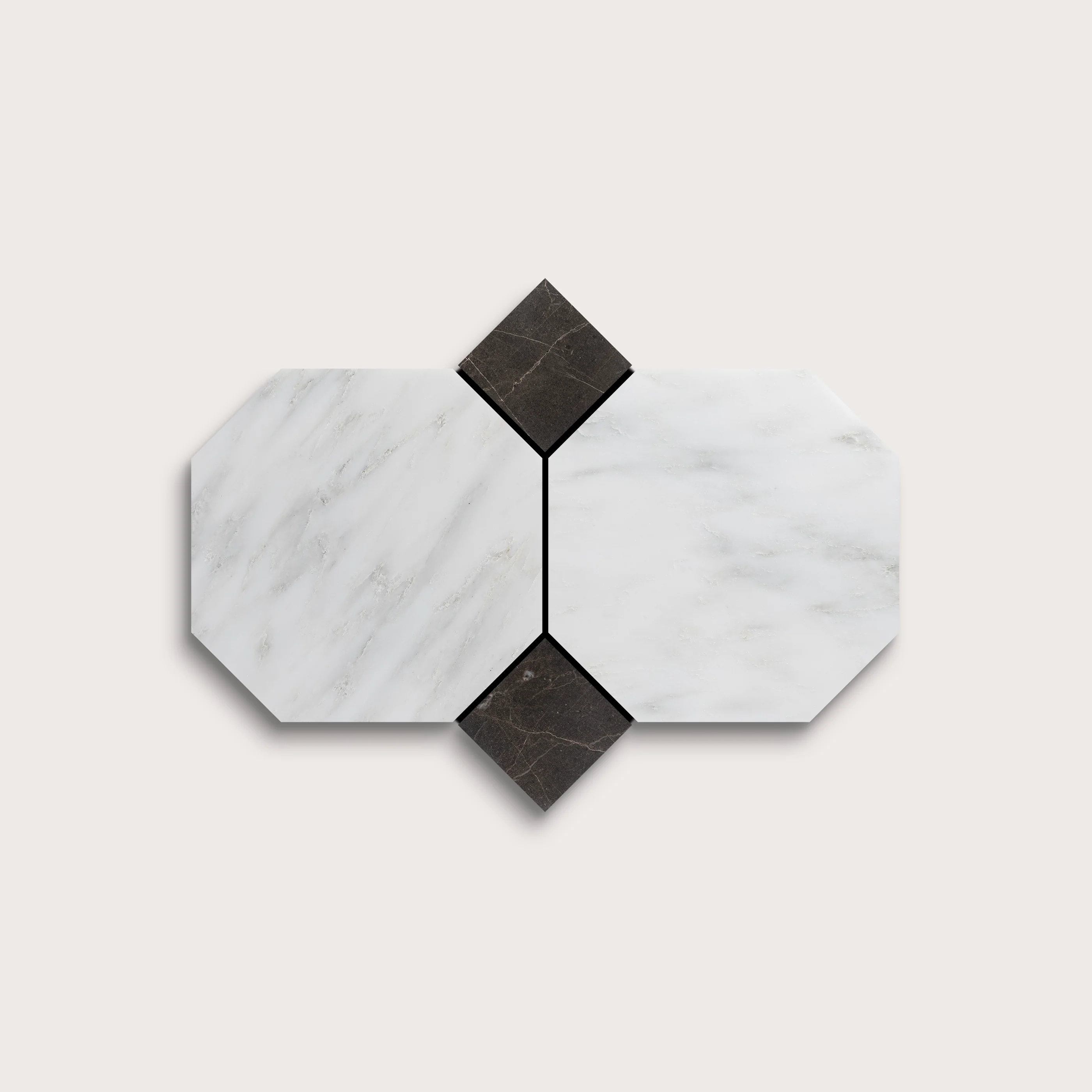 Casablanca Carrara Octagon & Truffle Dot Marble | Honed - Image 5
