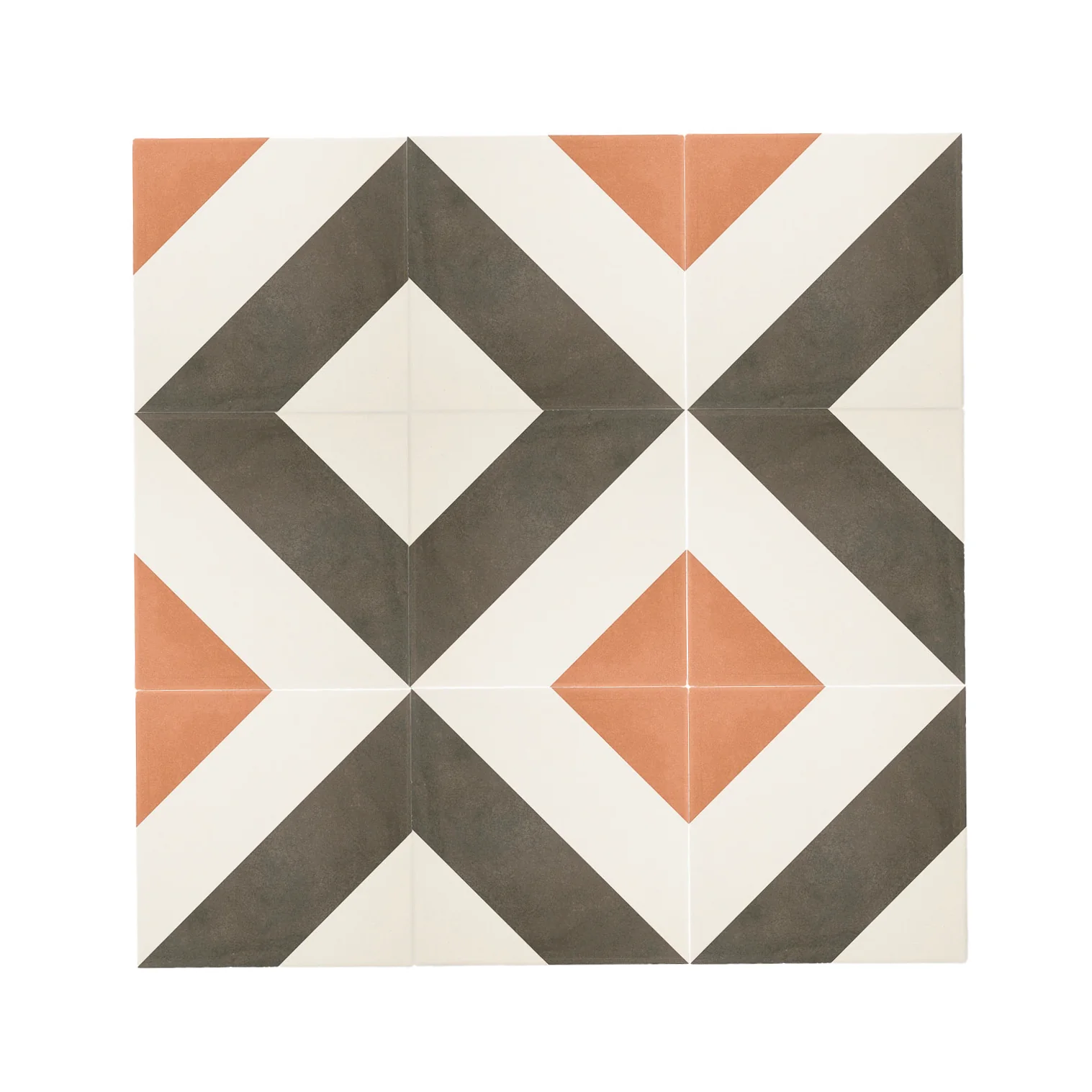 Cayman Black, Terracotta & White Ceramic Tile - Image 4