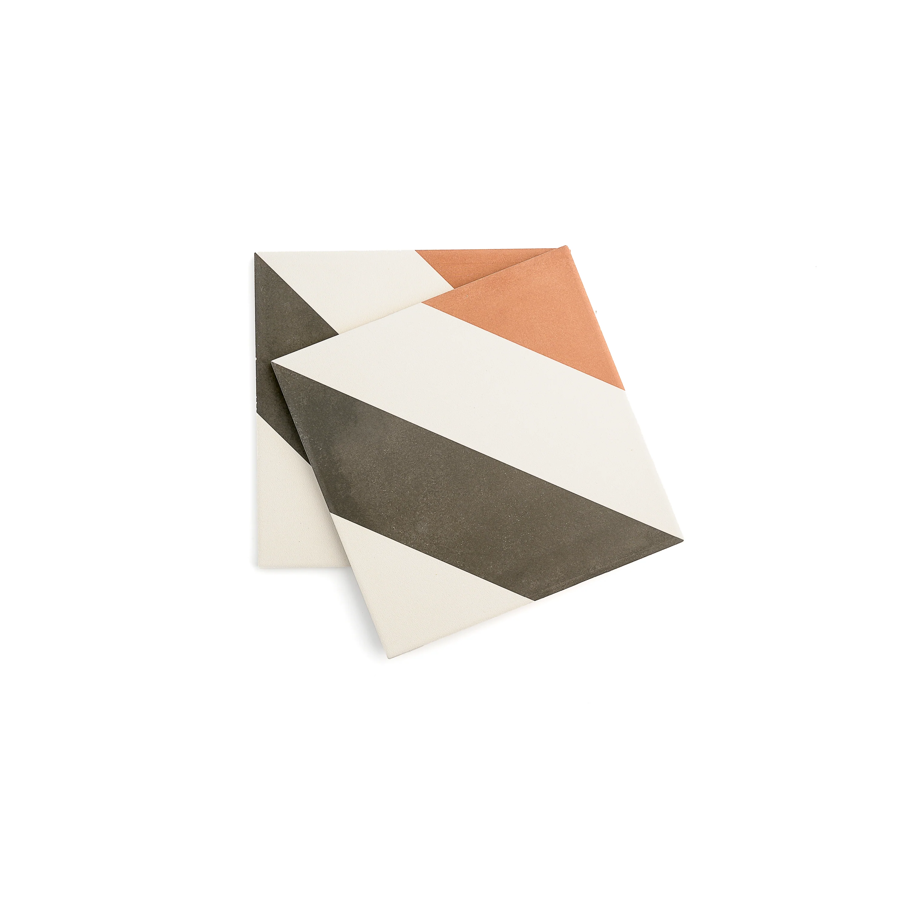 Cayman Black, Terracotta & White Ceramic Tile - Image 6