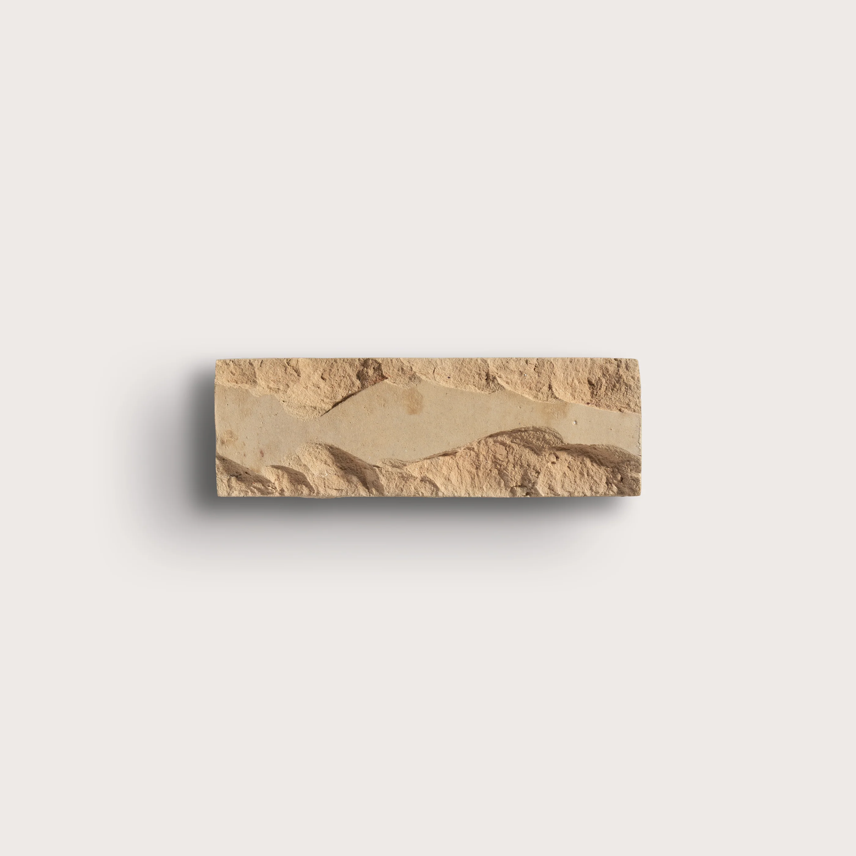 Chiseled Unglazed Natural Terracotta 2x6 Thin Bejmat Zellige Tile - Image 4