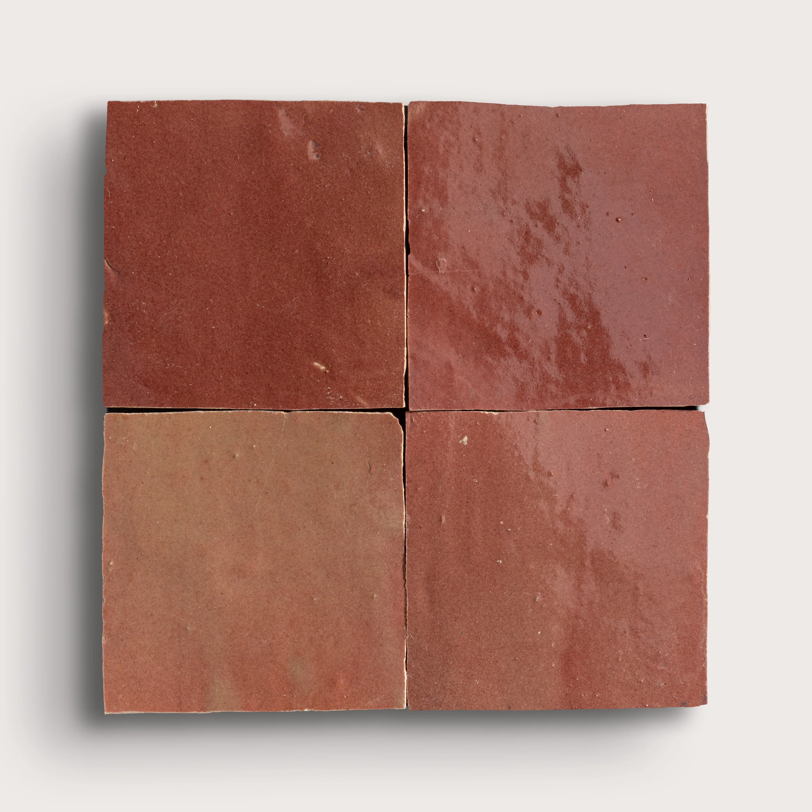Coral 4x4 Zellige Tile