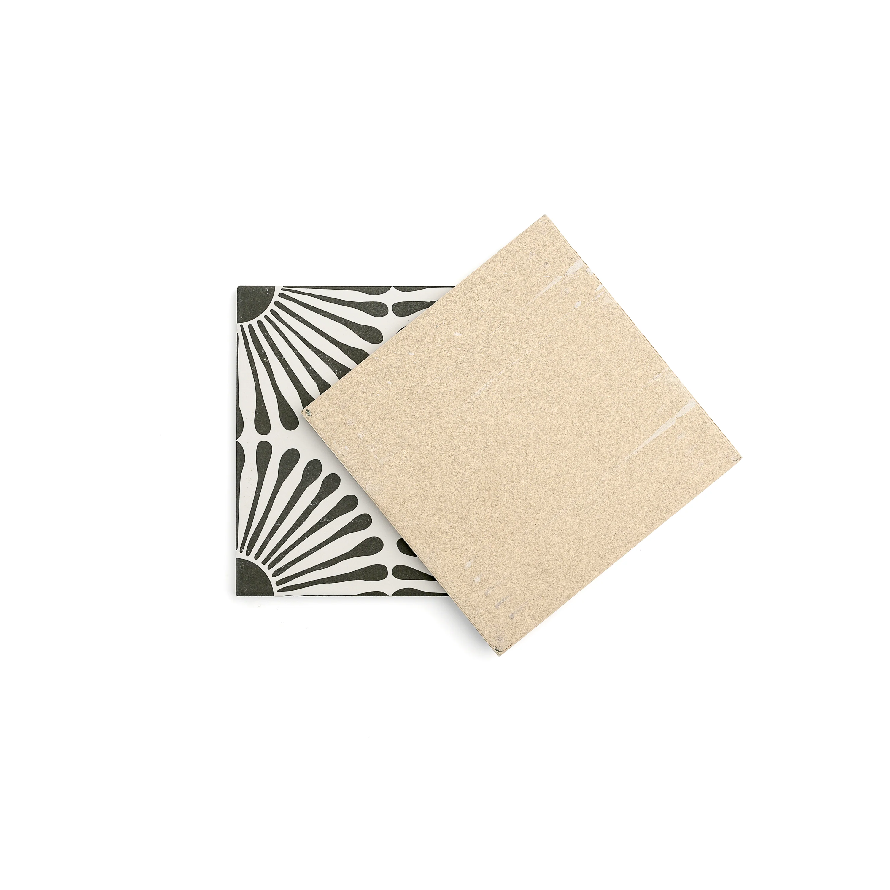 Dandelion Black & White Ceramic Tile - Image 4