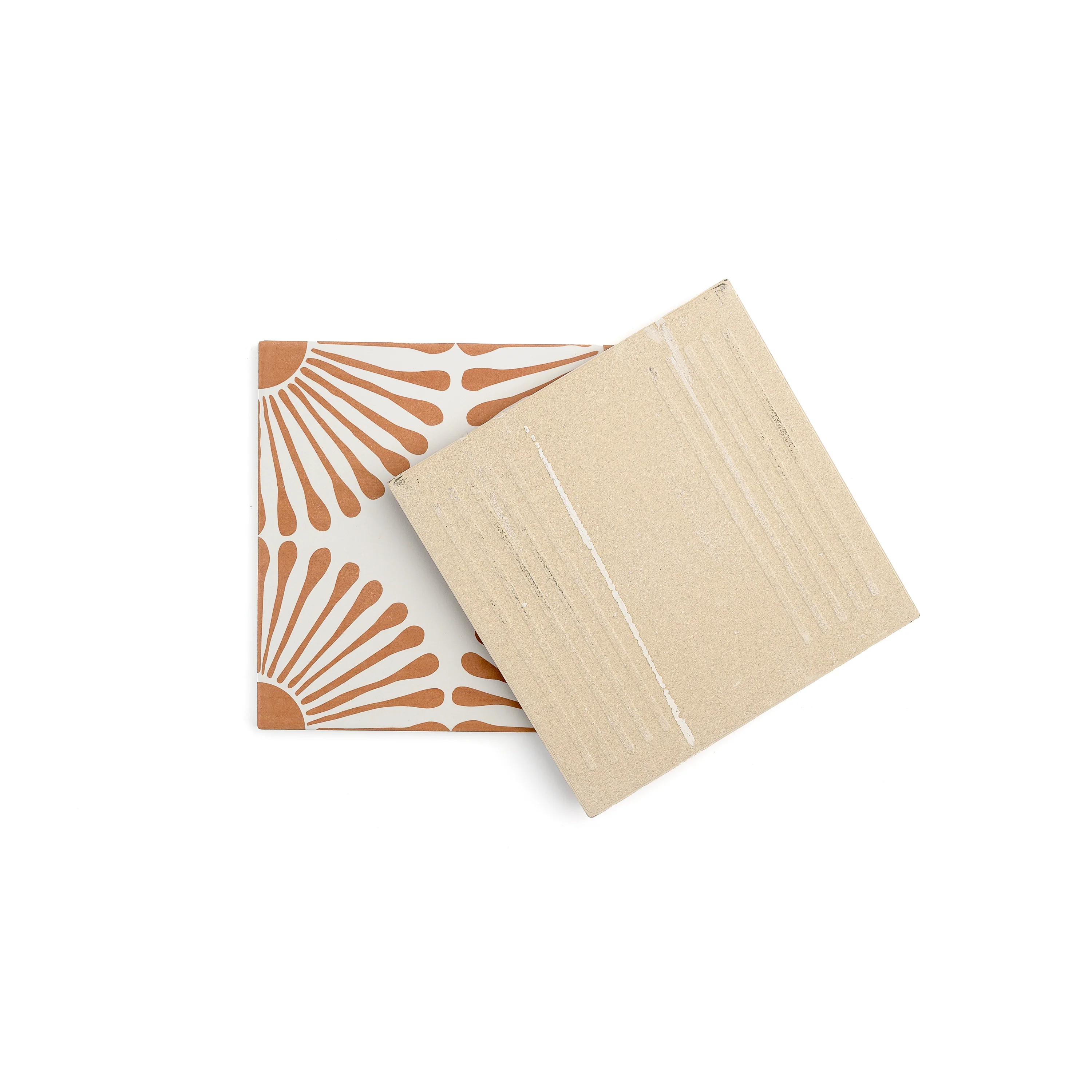 Dandelion Terracotta Ceramic Tile - Image 4