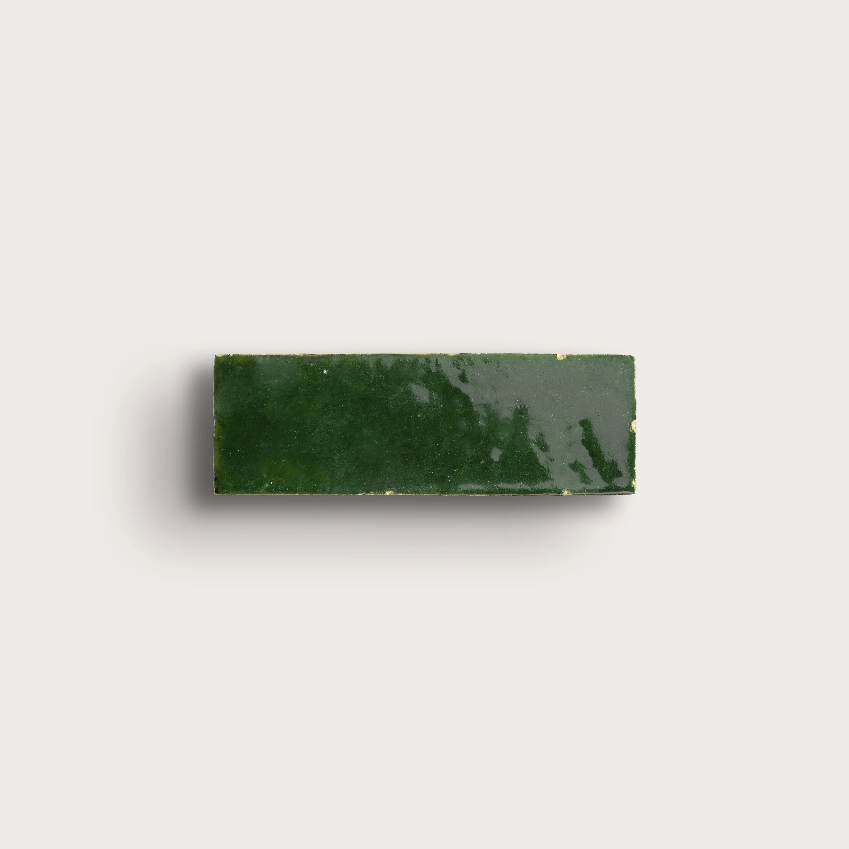 Sample: Emerald Green 2x6 Thin Bejmat Zellige Tile