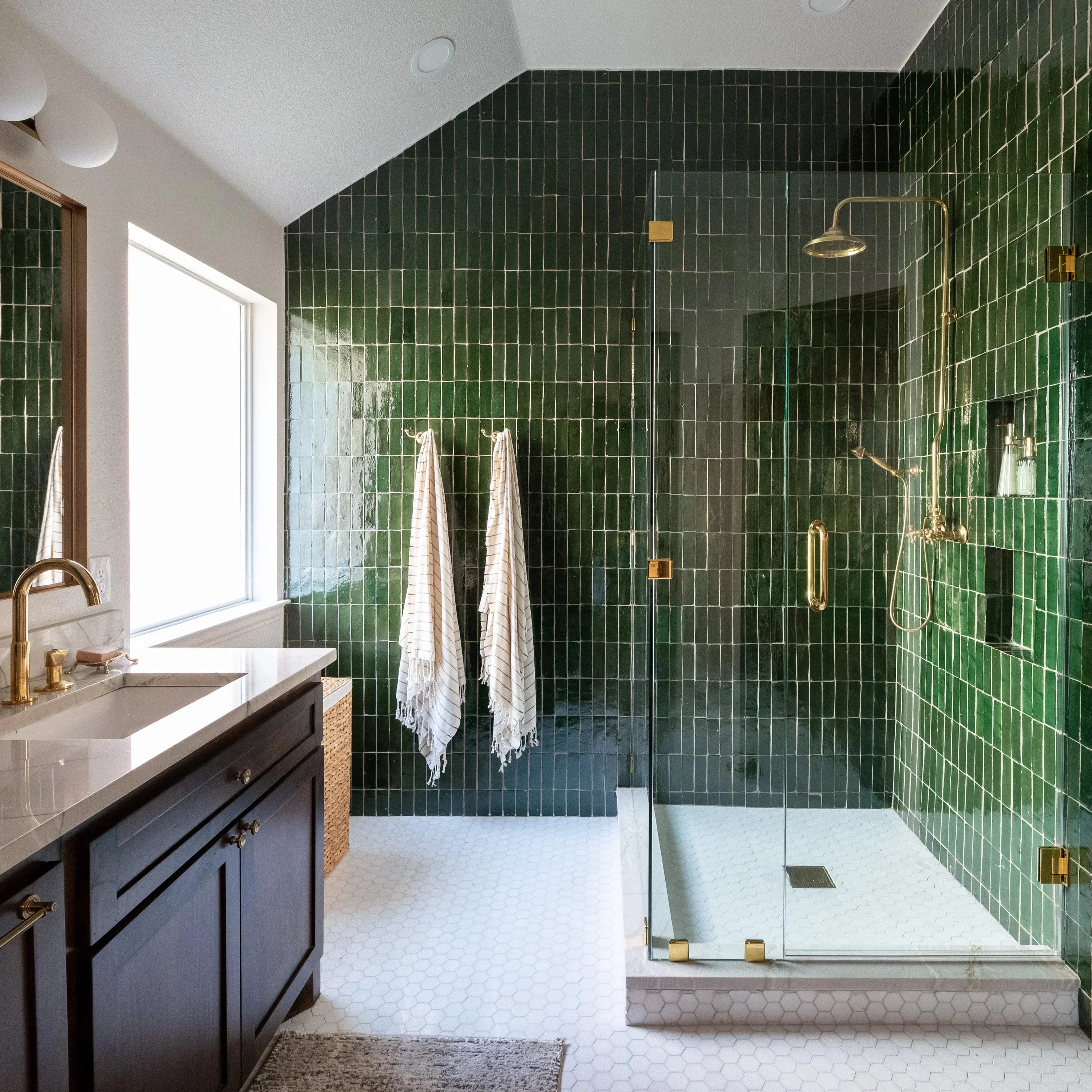 Emerald Green 2x6 Thin Bejmat Zellige Tile - Image 9