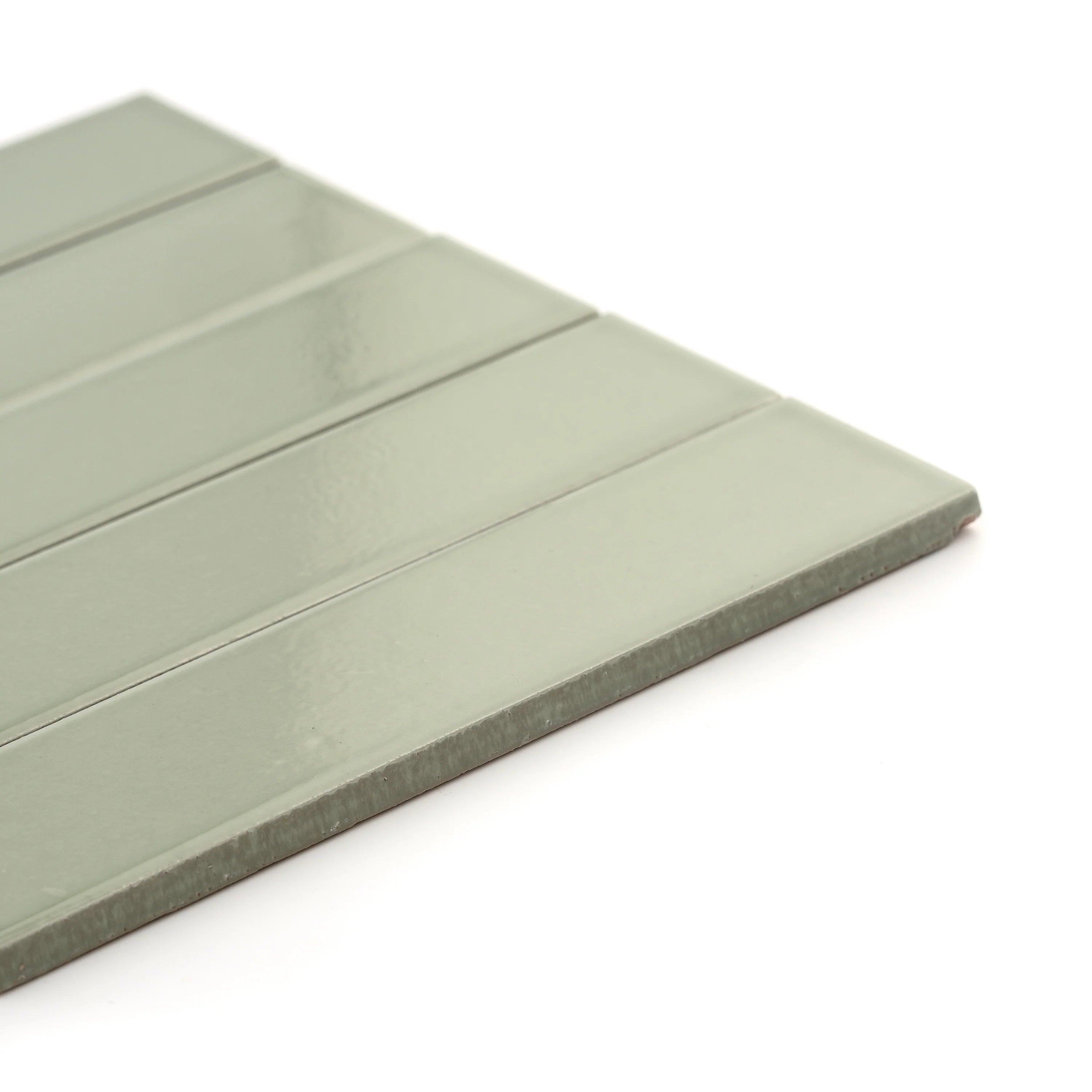 Ghetty Green 2x8 Ceramic Tile | Glossy - Image 3