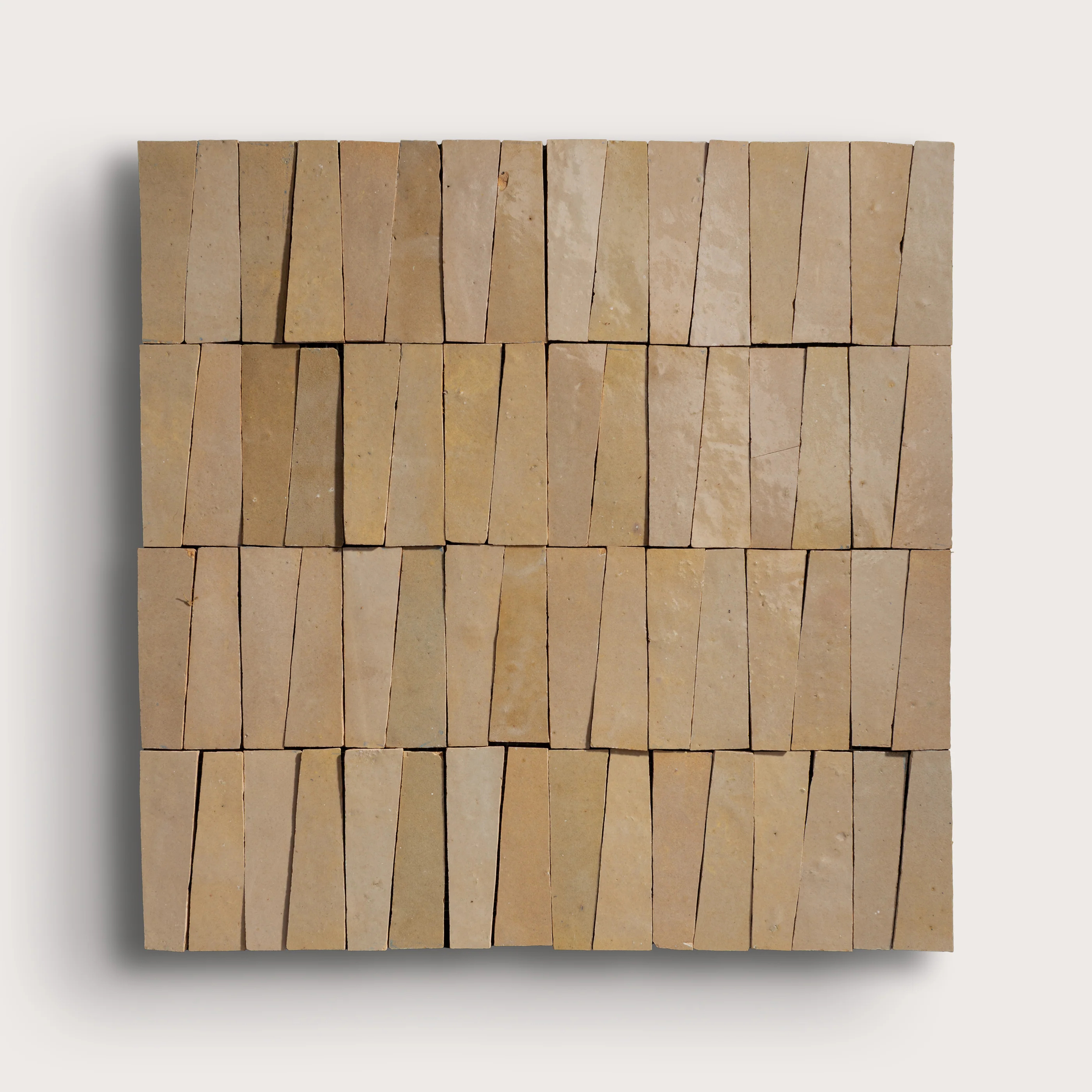 Glazed Clay 1x4 Trapezoid Mosaic Zellige Tile - Image 2