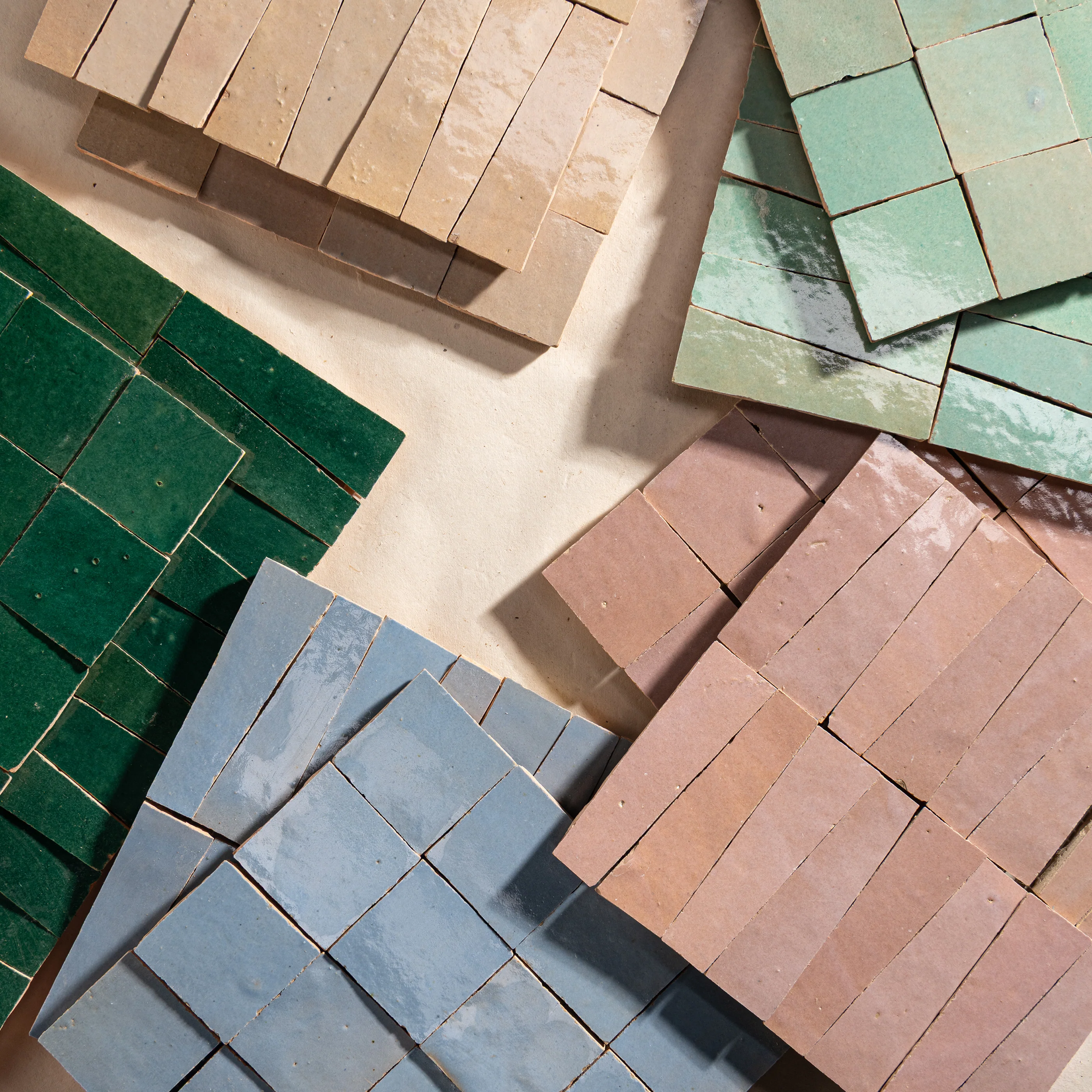 Blush 2x2 Mosaic Zellige Tile - Image 4