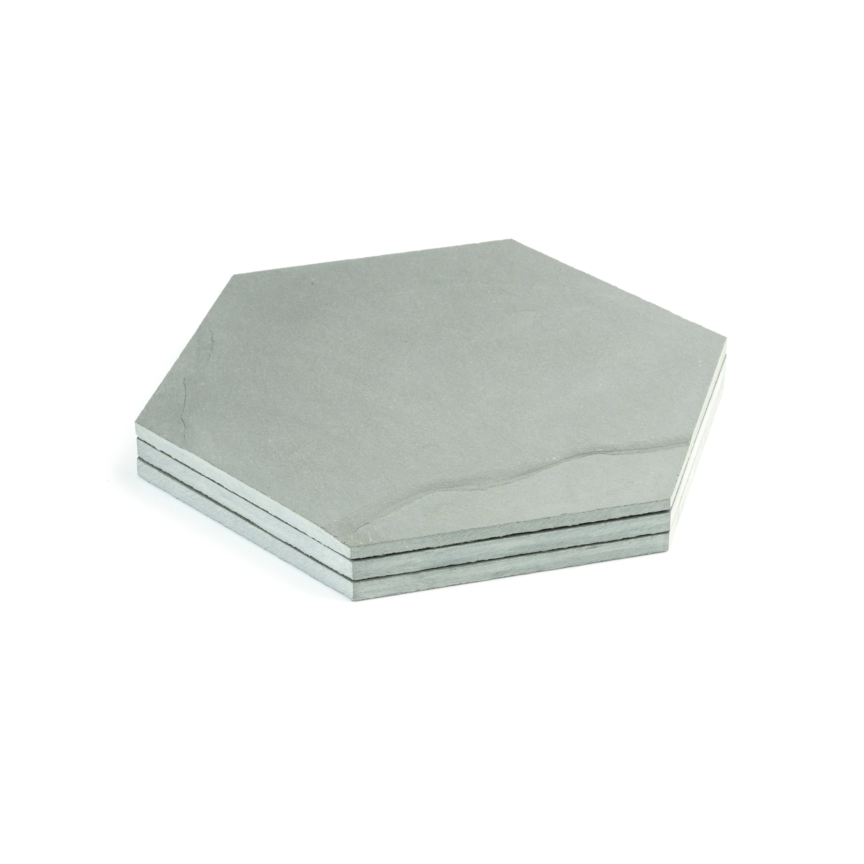 Grey 10 Inch Hexagon Brazilian Slate - Image 5
