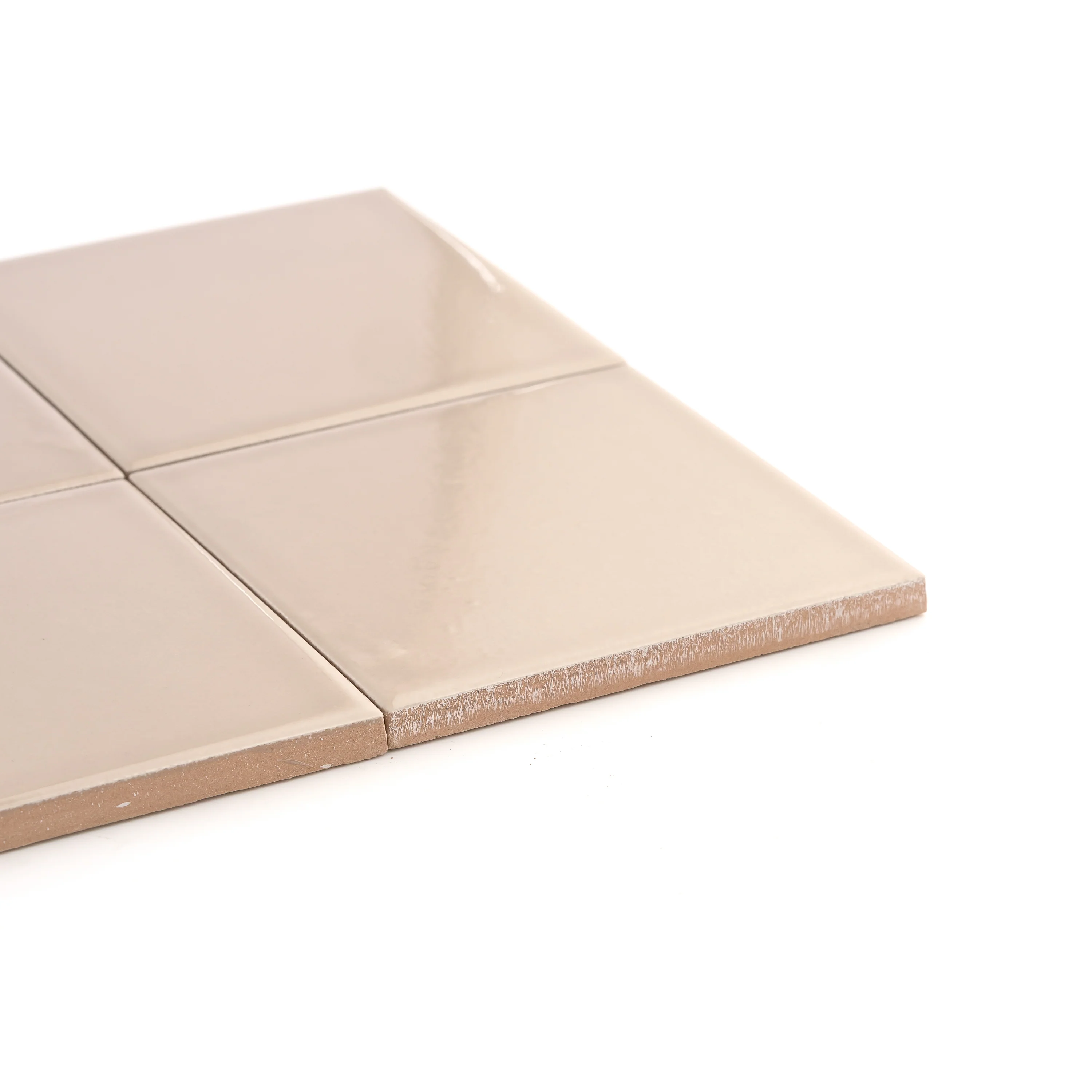 Khaki 4x4 Ceramic Tile | Glossy - Image 3
