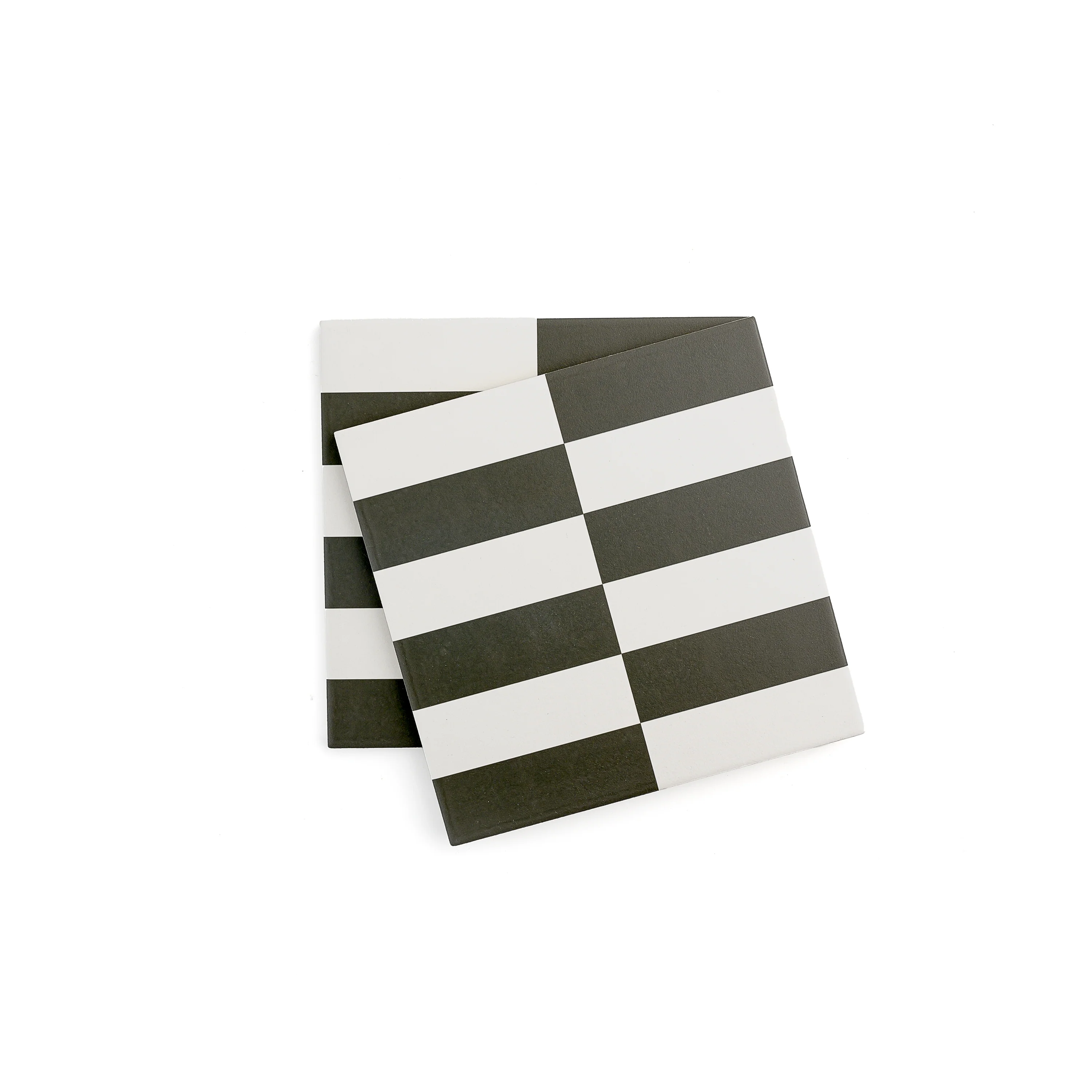 Long Checkerboard Black & White Ceramic Tile - Image 5