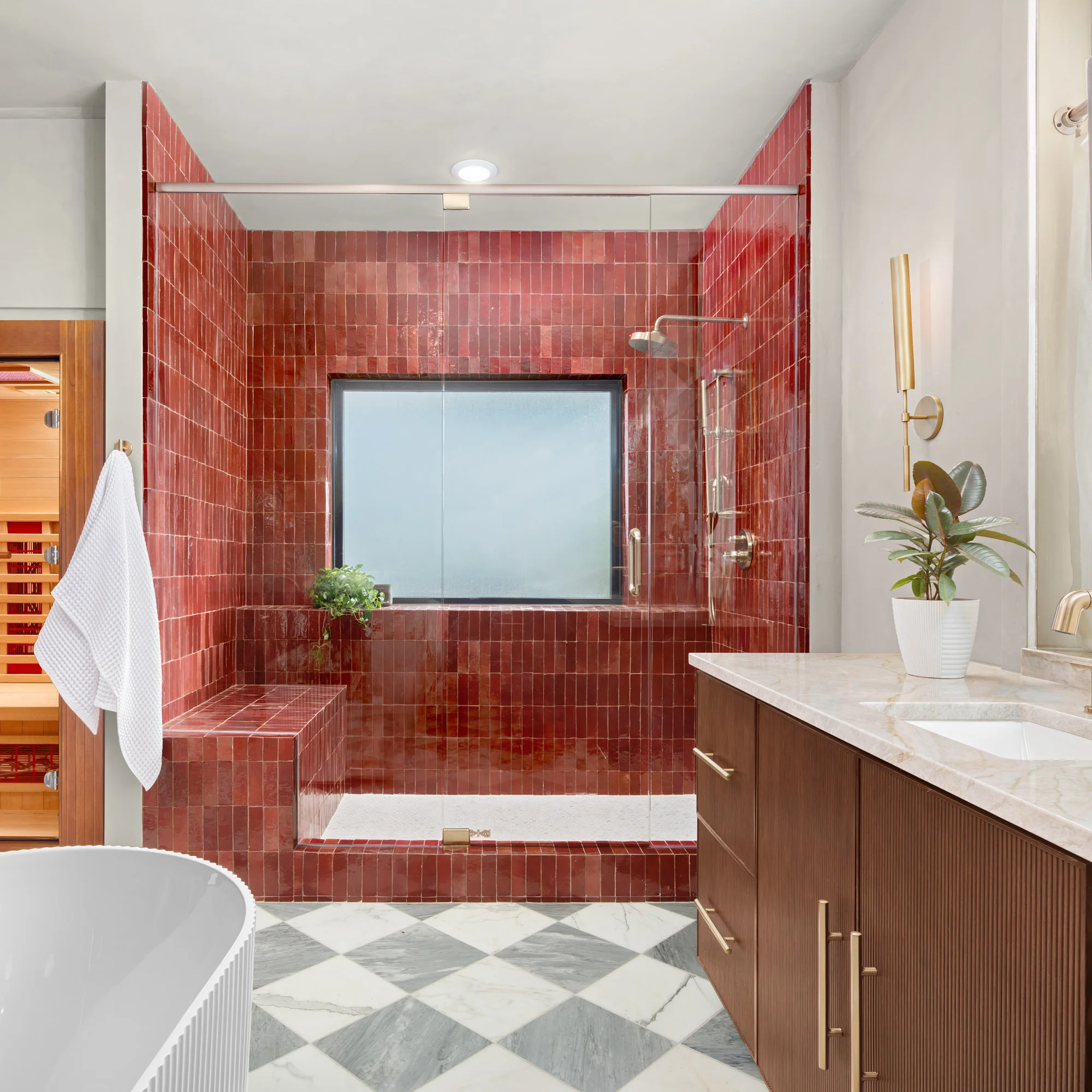 Merlot 2x6 Thin Bejmat Zellige Tile - Image 5
