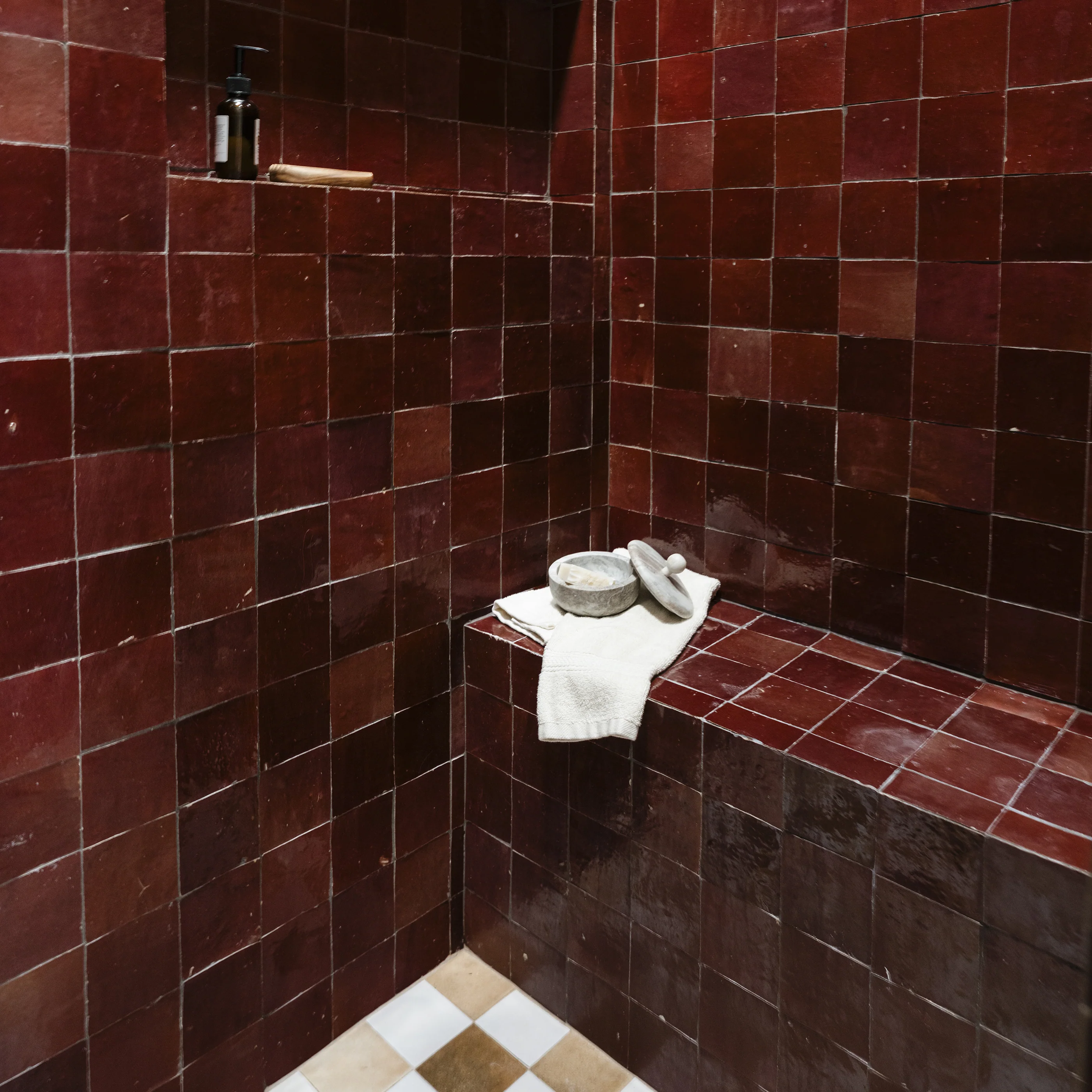 Merlot 4x4 Zellige Tile - Image 9