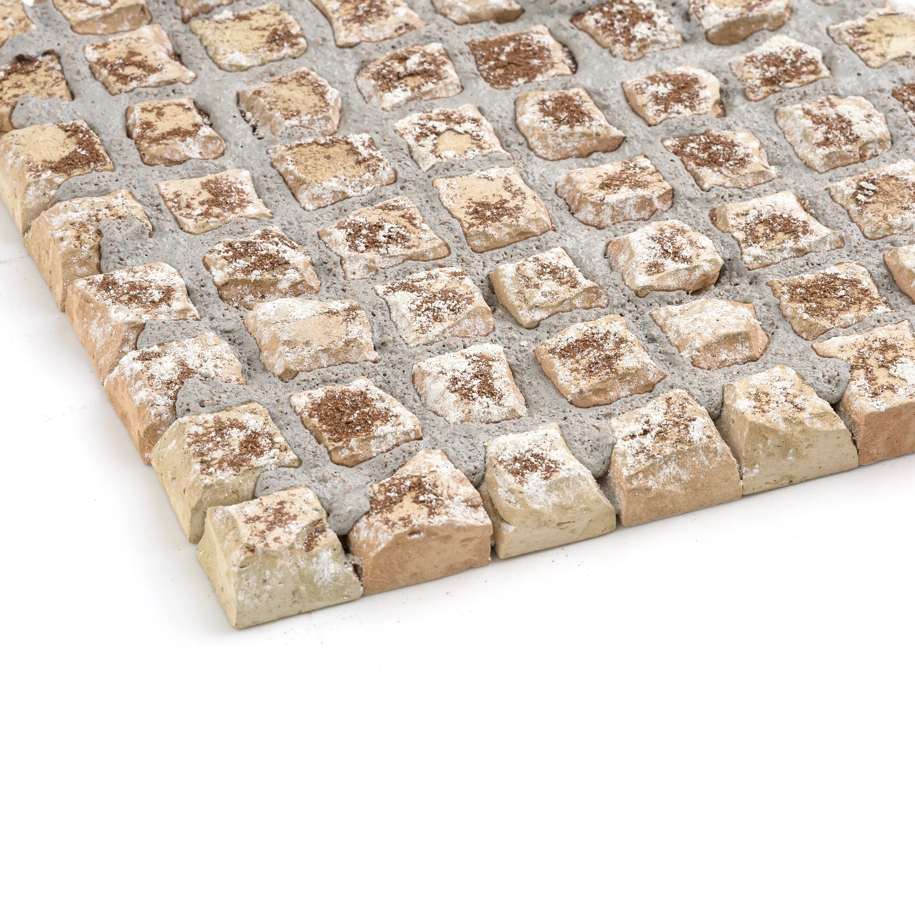 Snow & Natural White Zellige 1" Checkerboard Mosaic - Image 7