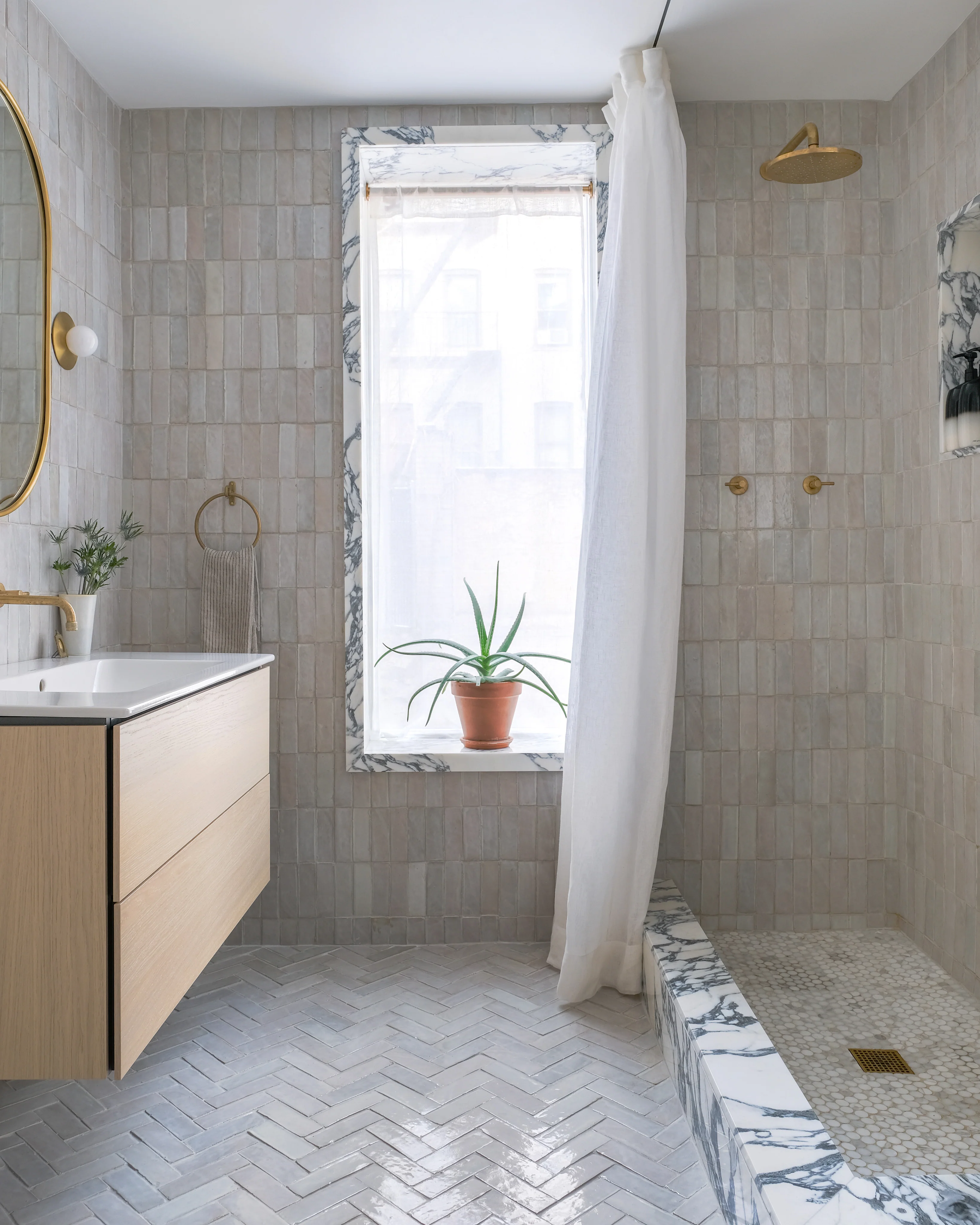 Natural White 2x6 Thin Bejmat Zellige Tile - Image 9
