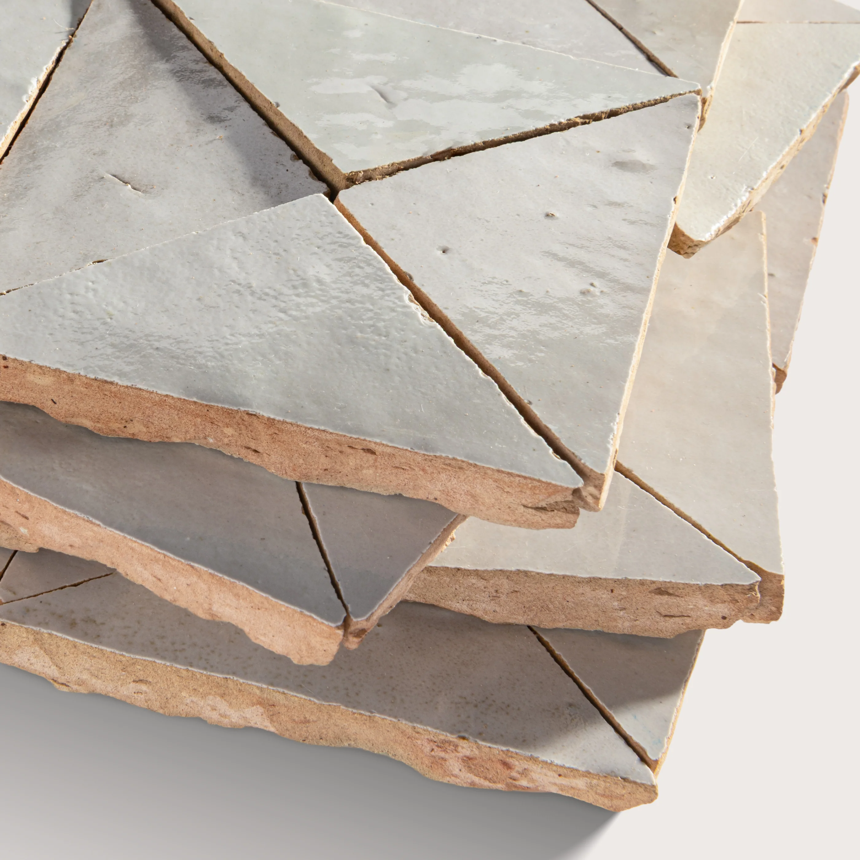 Natural White Triangle Mosaic Zellige Tile - Image 3
