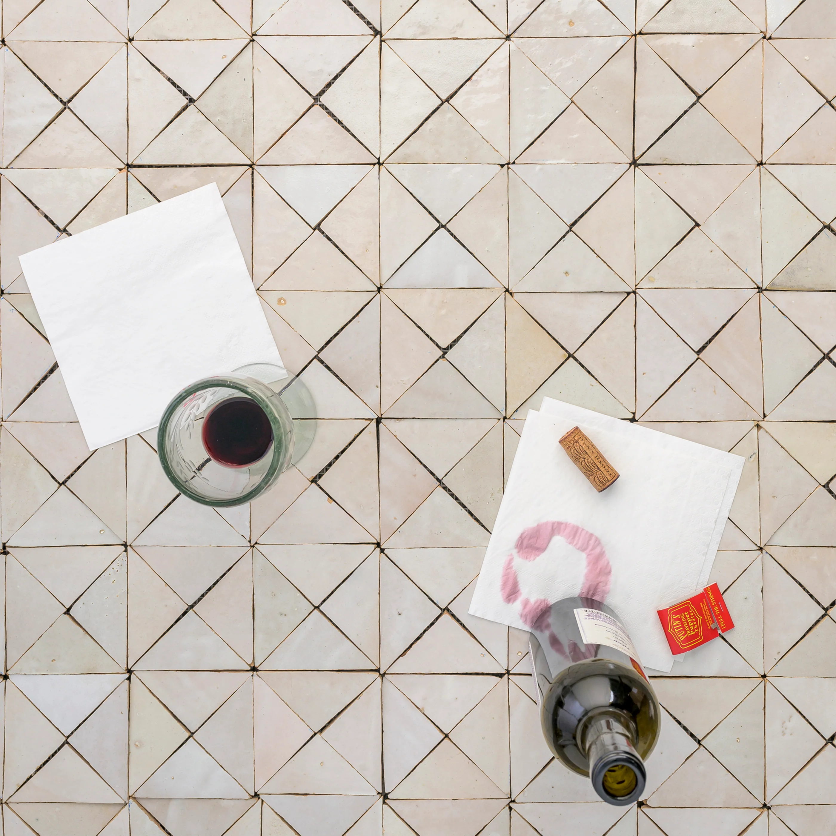 Natural White Triangle Mosaic Zellige Tile - Image 4