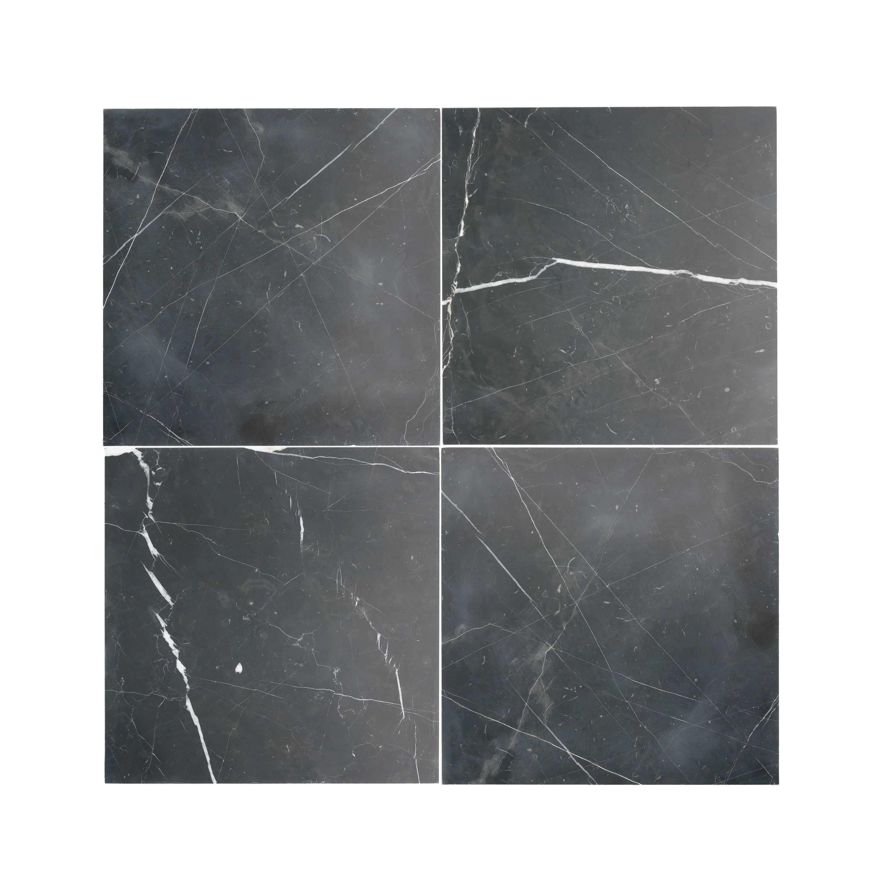 Nero Marquina 18x18 Marble Tile | Honed - Image 3