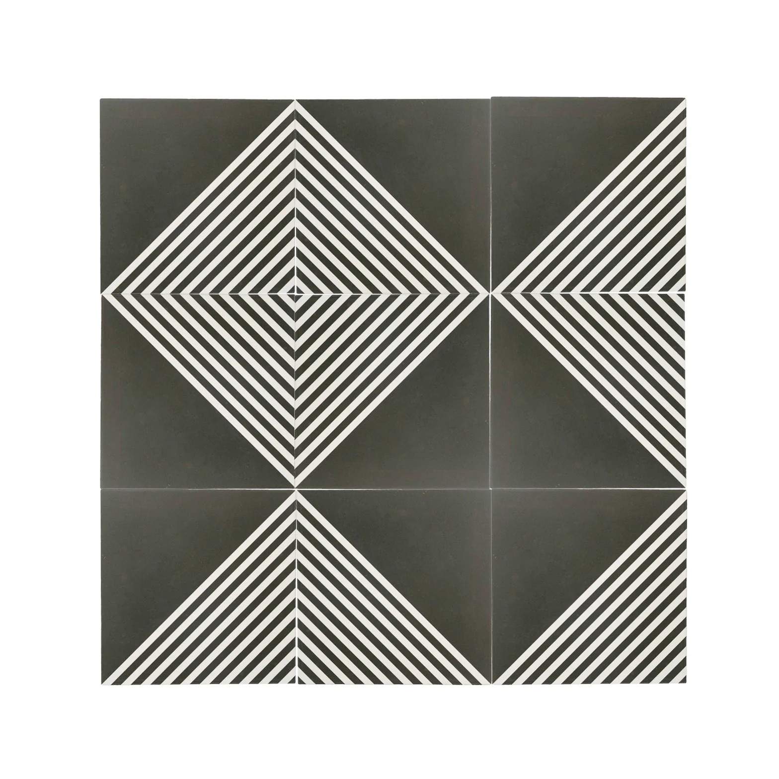 Nomad Black & White Ceramic Tile - Image 2