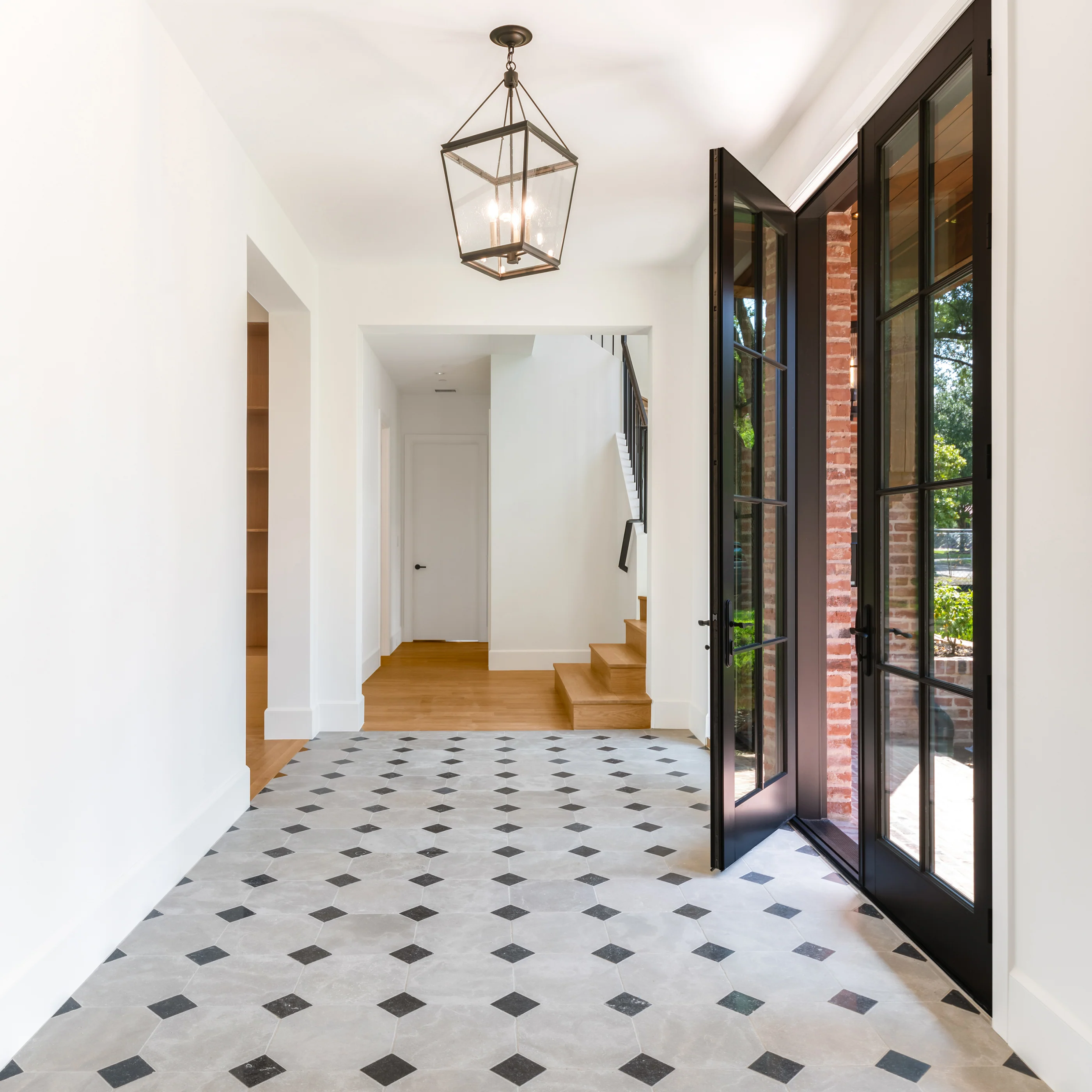 Octagon Azru Grey 12x12 & Cinder 4x4 Tumbled & Honed Moroccan Limestone - Checkerboard Bundle - Image 4