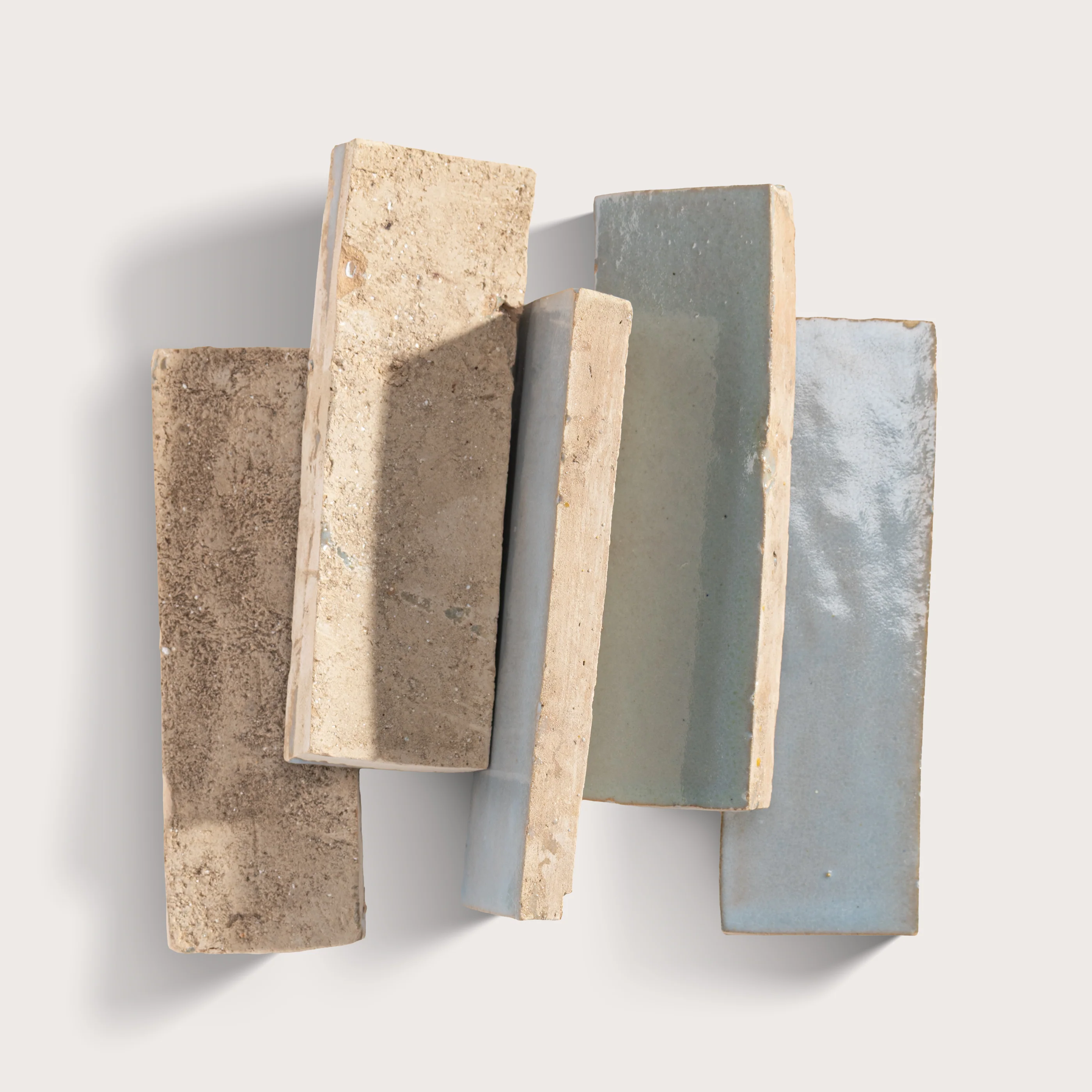 Pearl Blue 2x6 Thin Bejmat Zellige Tile - Image 3
